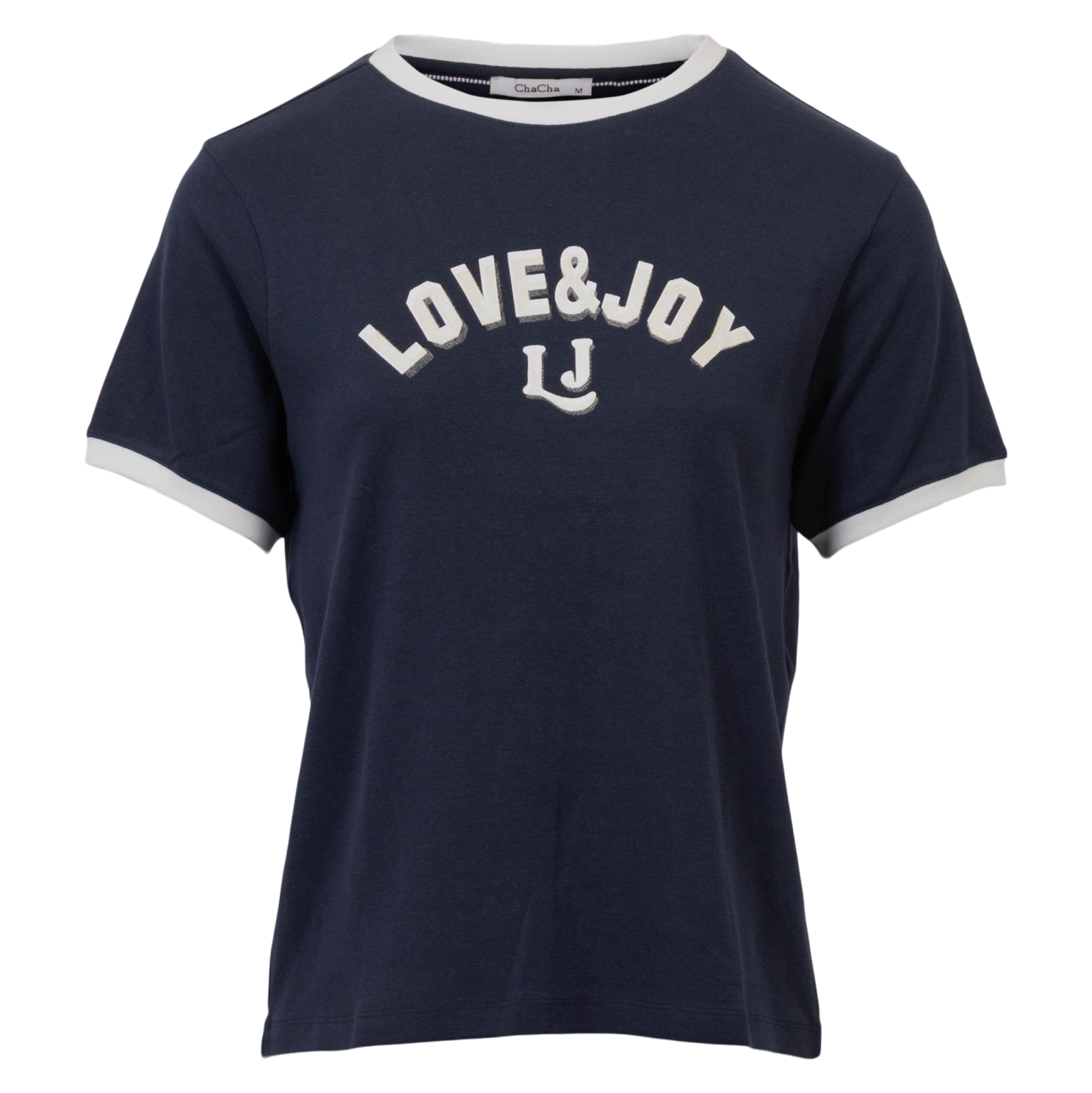 Chacha Plus Size T-shirt i Navy – Fantastisk Tilbud!