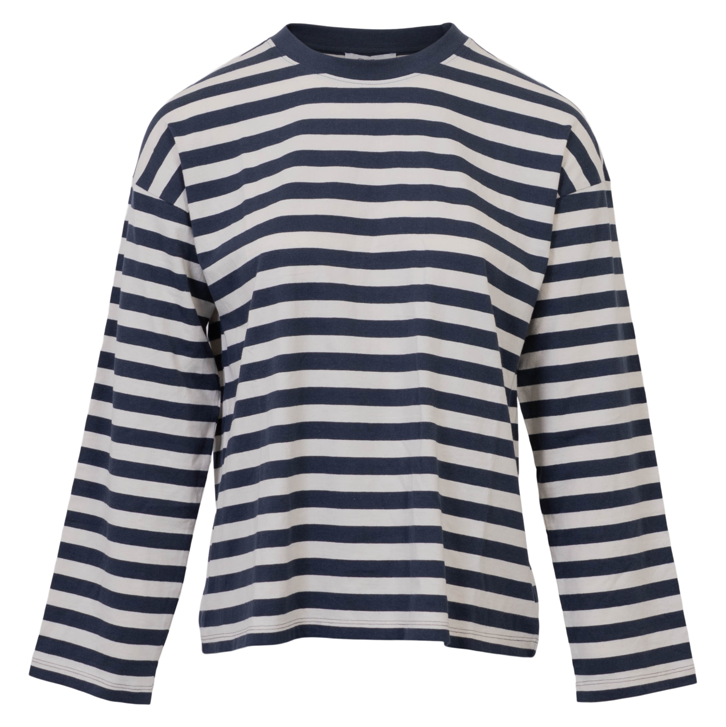 Chacha Plus Size T-shirt i Navy Beige – Komforttilbud!