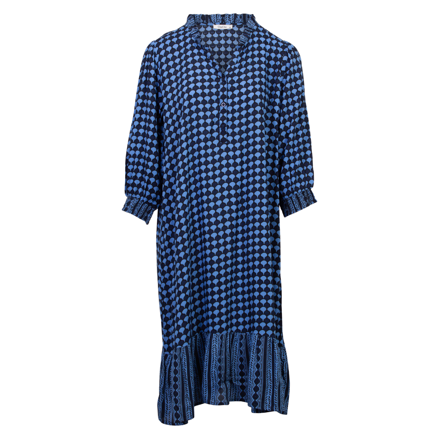 Chacha Plus Size Tunika i Navy – Fantastisk Tilbud!
