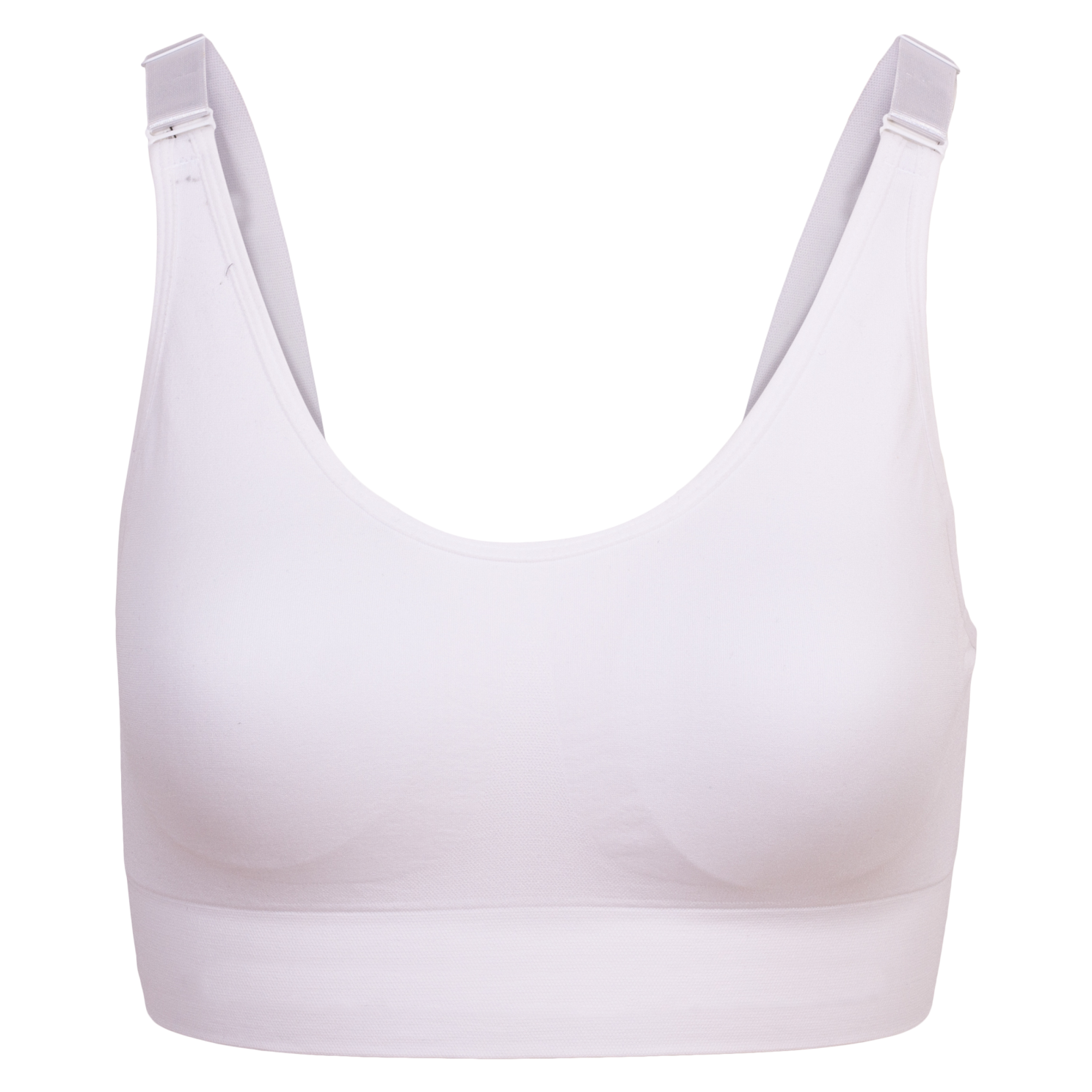 Bøjlefri Plus Size BH – Komfortabel Hvid til Dagligt Brug