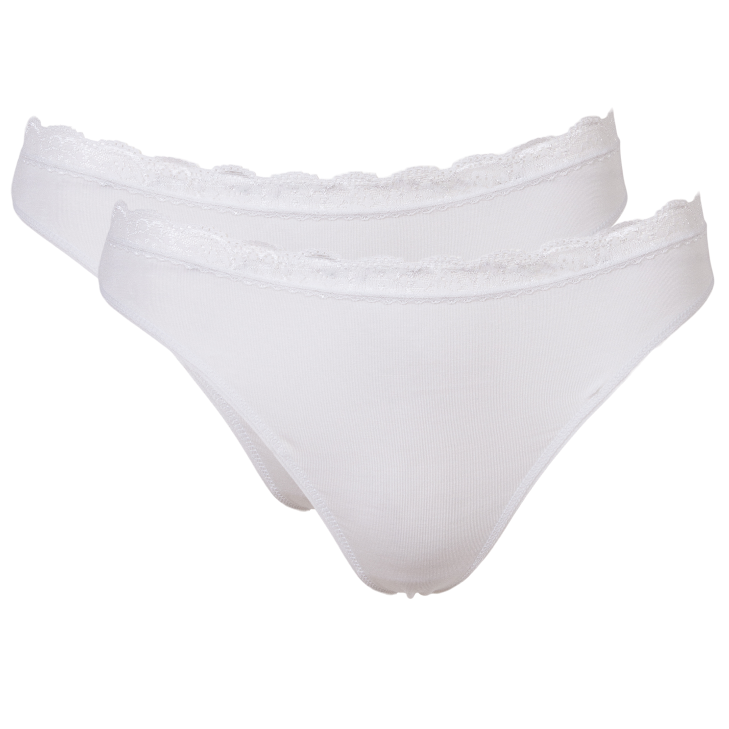 Crossbow Plus Size G-streng – Hvid 2-pak Tilbud