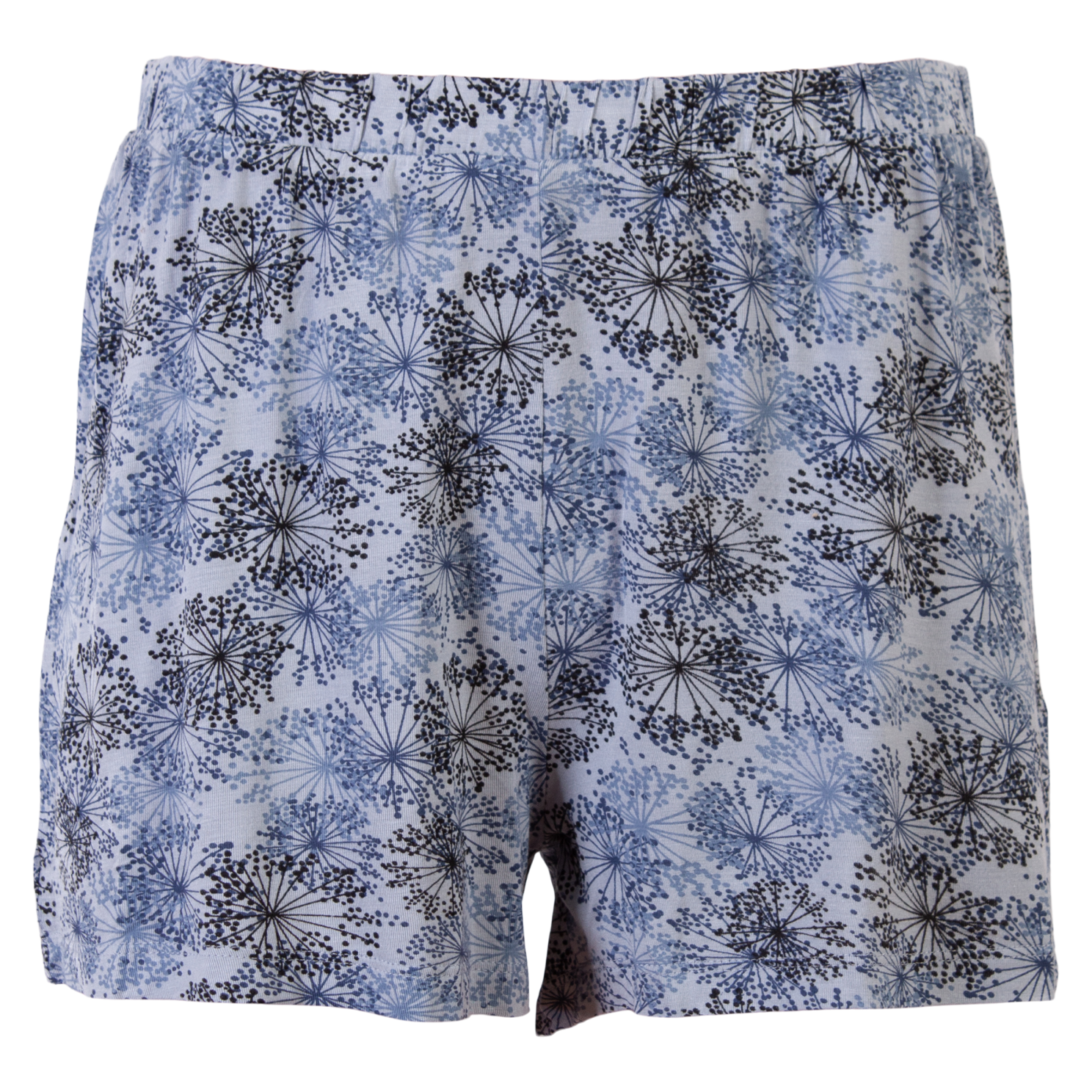 Bambus Dame Shorts – Lyseblå Plus Size Tilbud til Sommeren