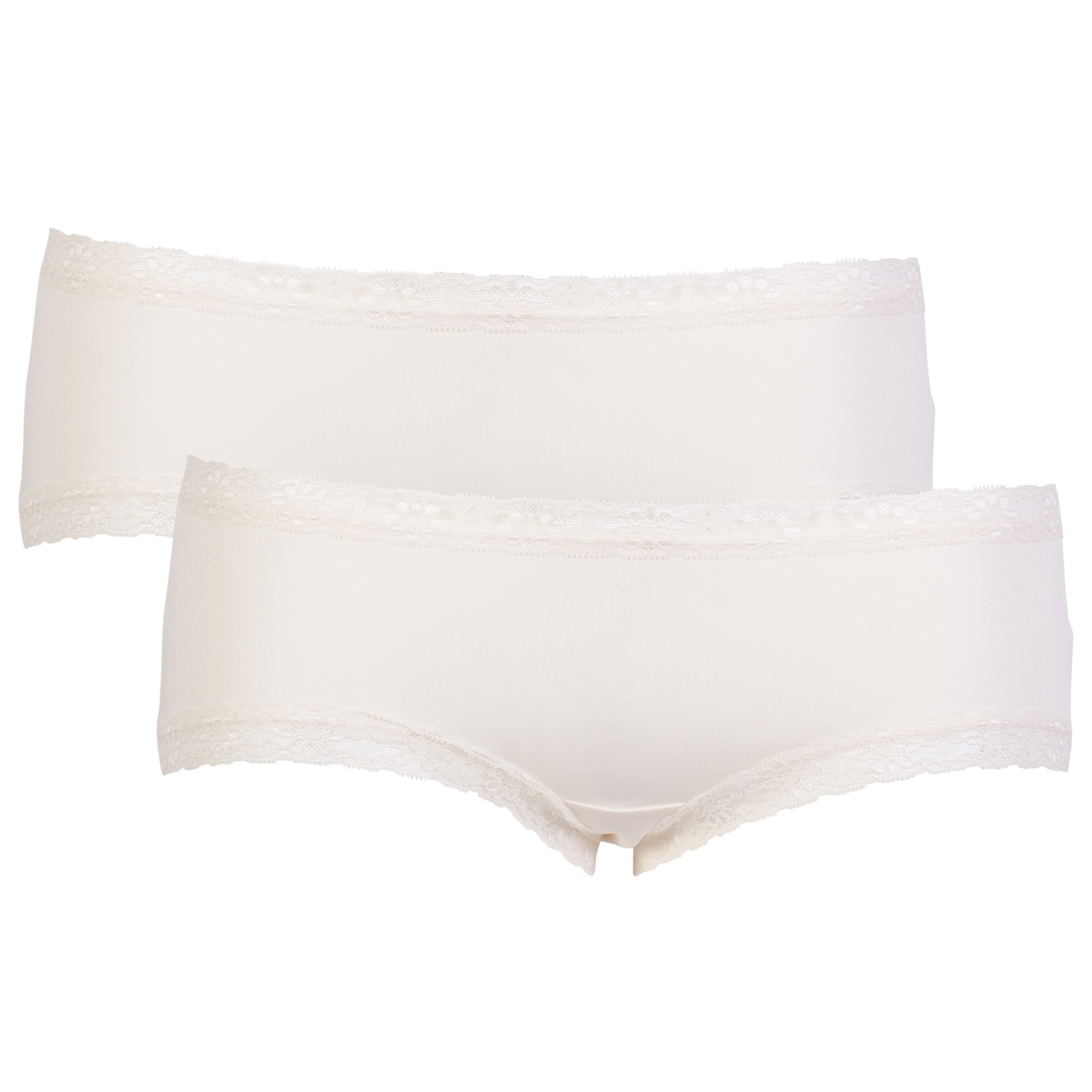Crossbow Plus Size Dame Trusser – Offwhite – 2-pak Tilbud