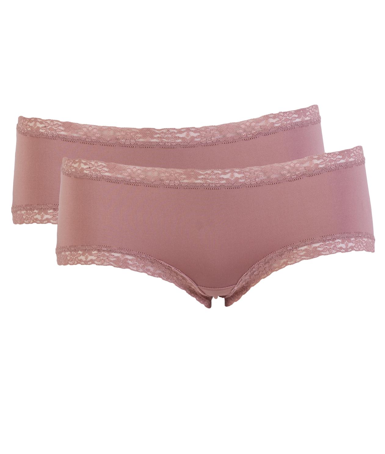 Crossbow Plus Size Hipster Trusser – 2-pak i Rosa Tilbud