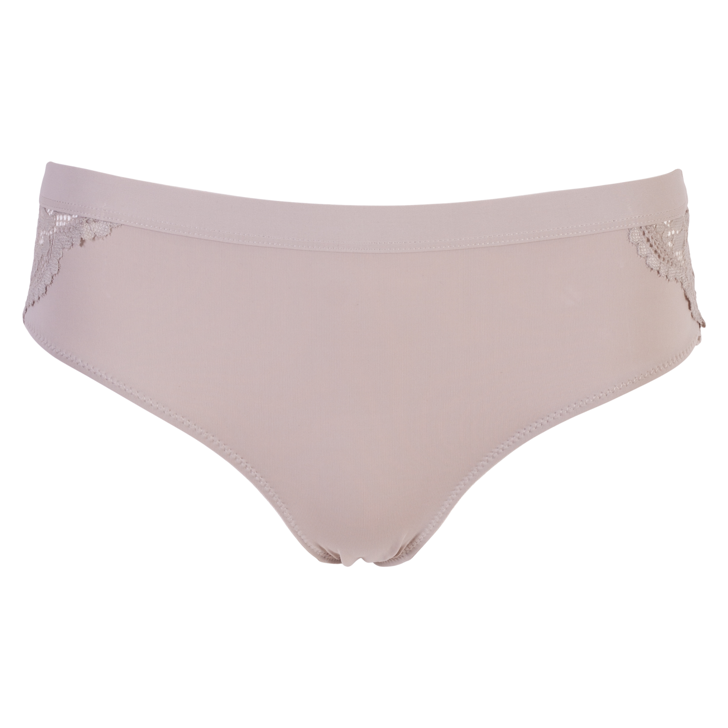 Plus Size Hipster Trusser – Sand Elegance til Kvinder