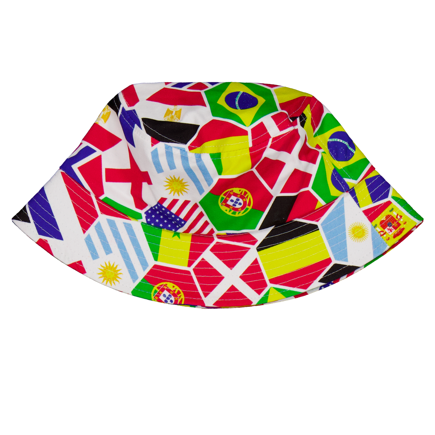 Crossbow Unisex Bøllehat Flag Mix     i Store Plus Size Størrelser