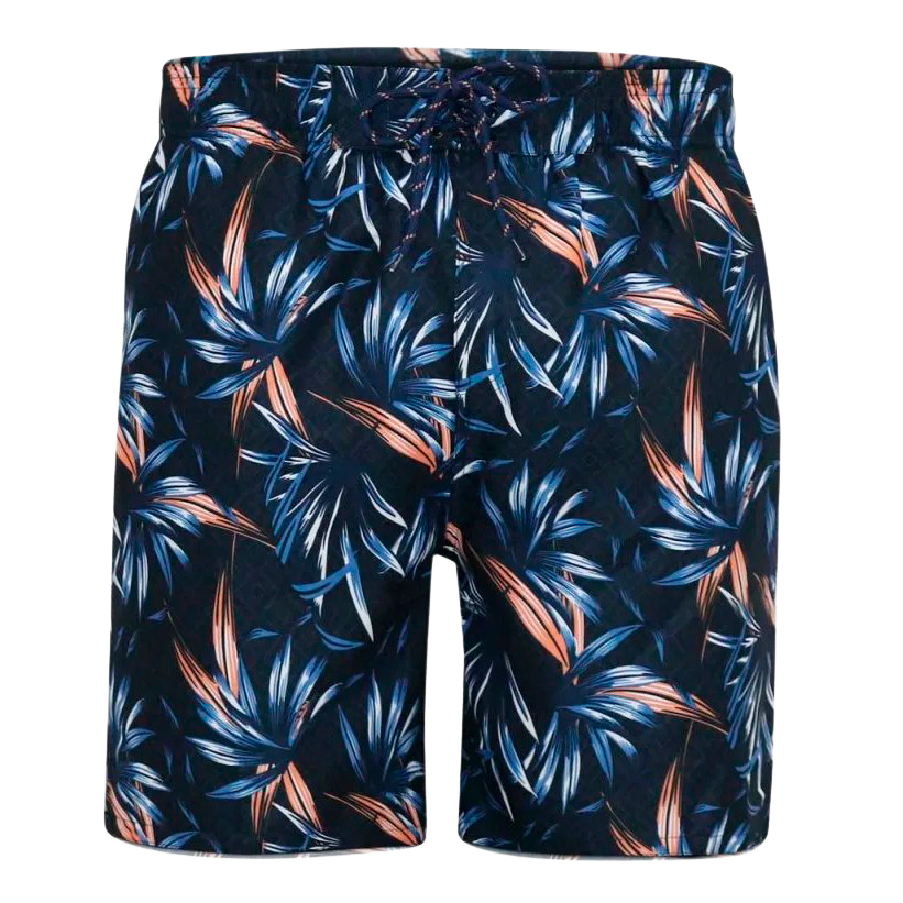 D5555 Darian Herre Badeshorts – Navy Plus Size Tilbud