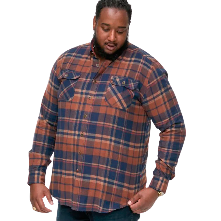 D5555 Sherlock Herreskjorte Plus Size – Navy Tjektilbud