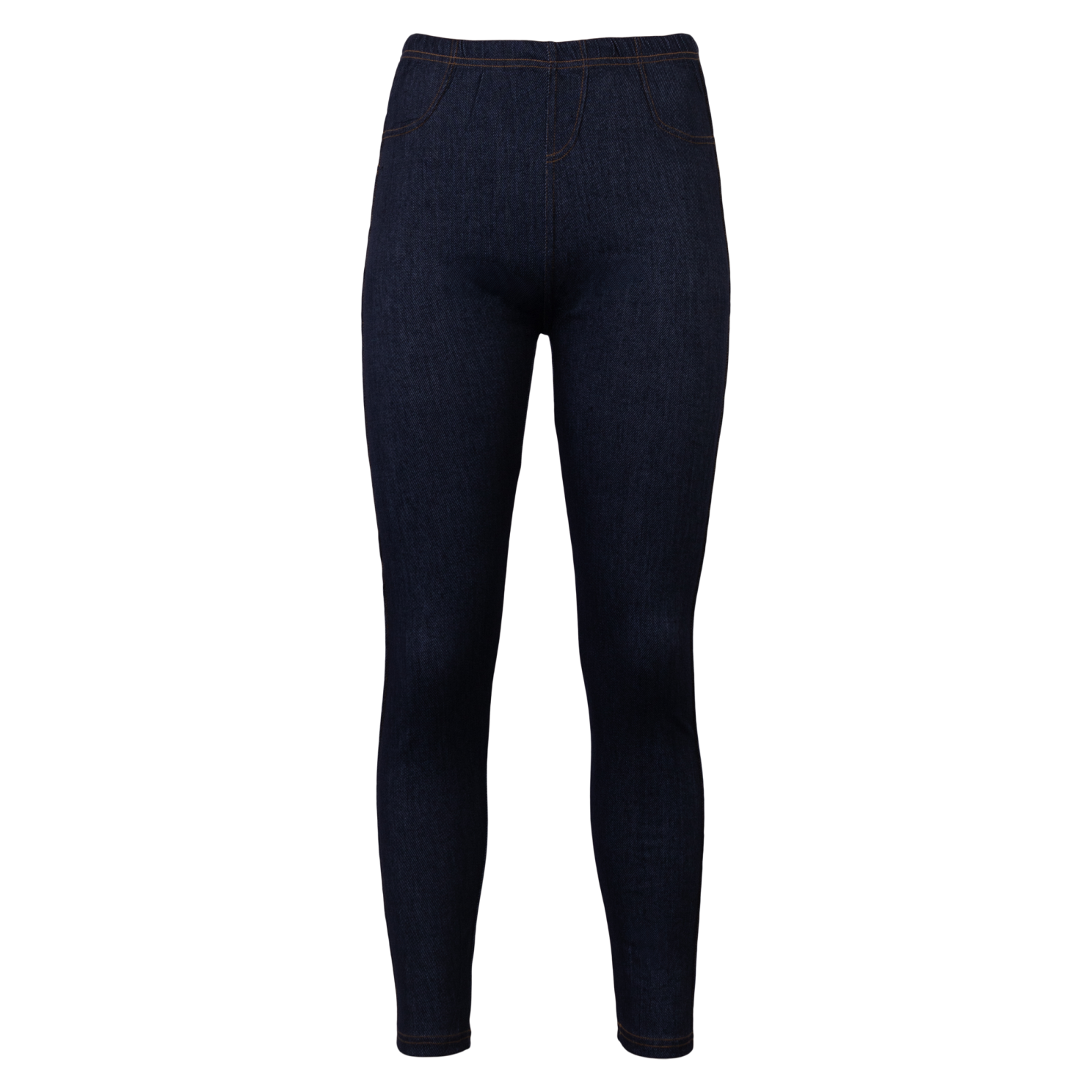 Dame Leggings Denim Blue     i Store Plus Size Størrelser