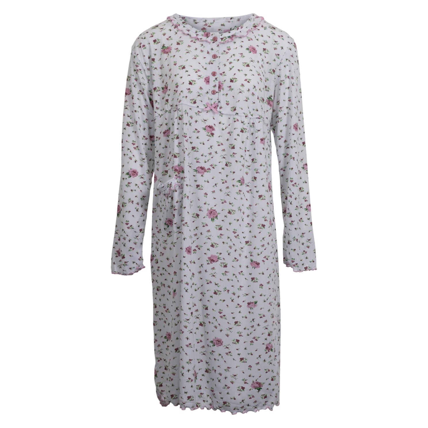 Dame Natkjole Lyserød   i Store Plus Size Størrelser