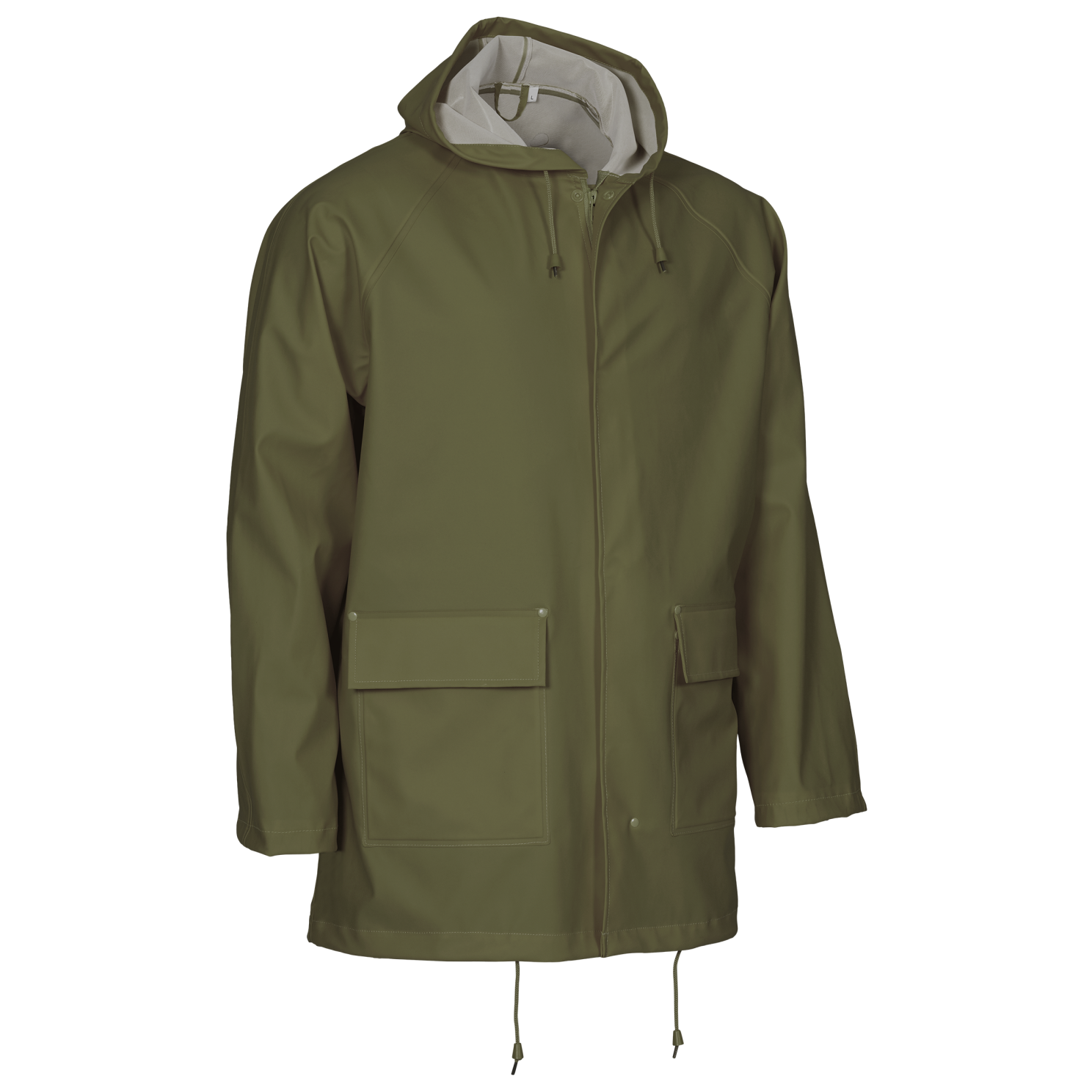 Elka Elements Unisex Regnjakke - Oliven Tilbud!