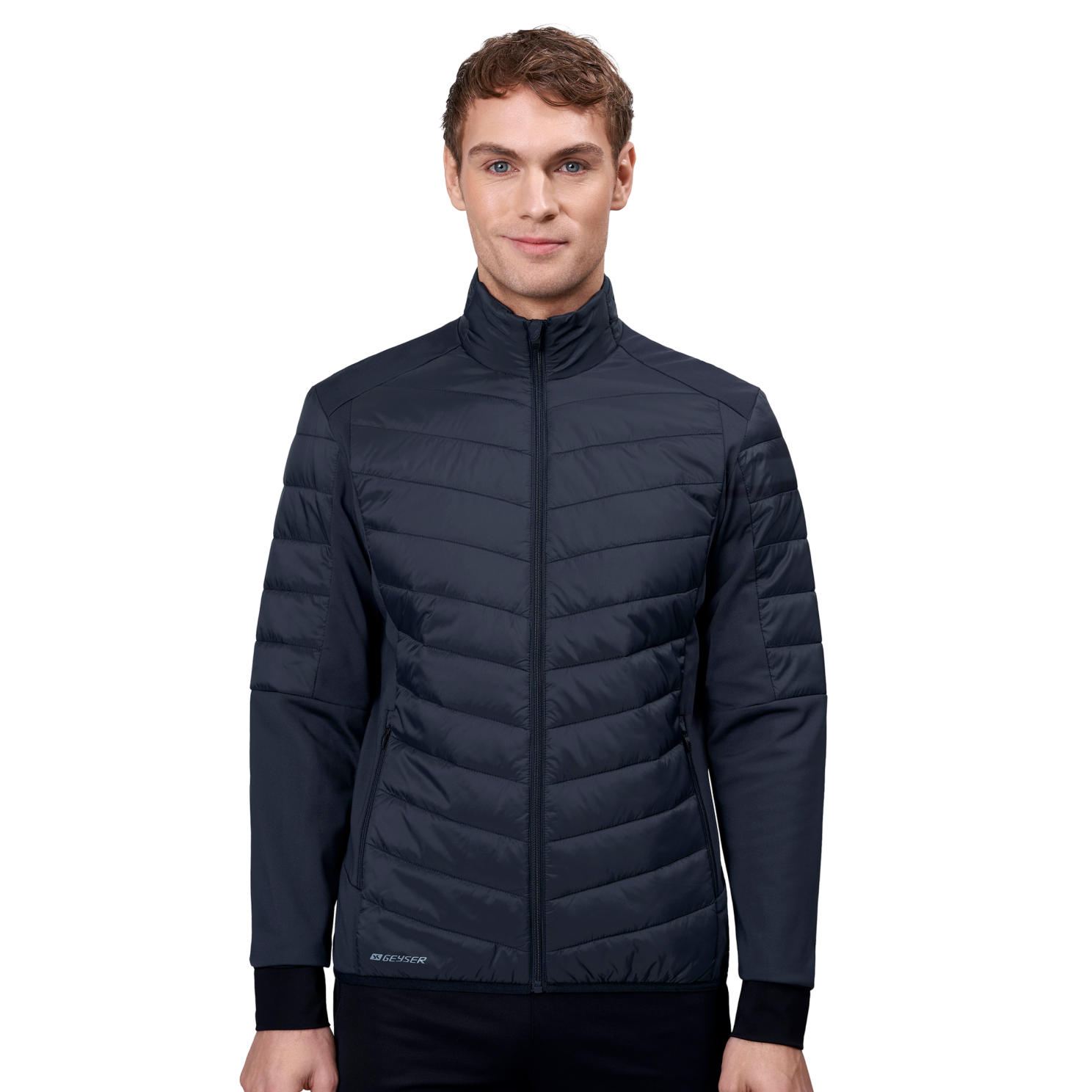 Geyser Hybridjakke til Herre – Sporty Komfort i Navy
