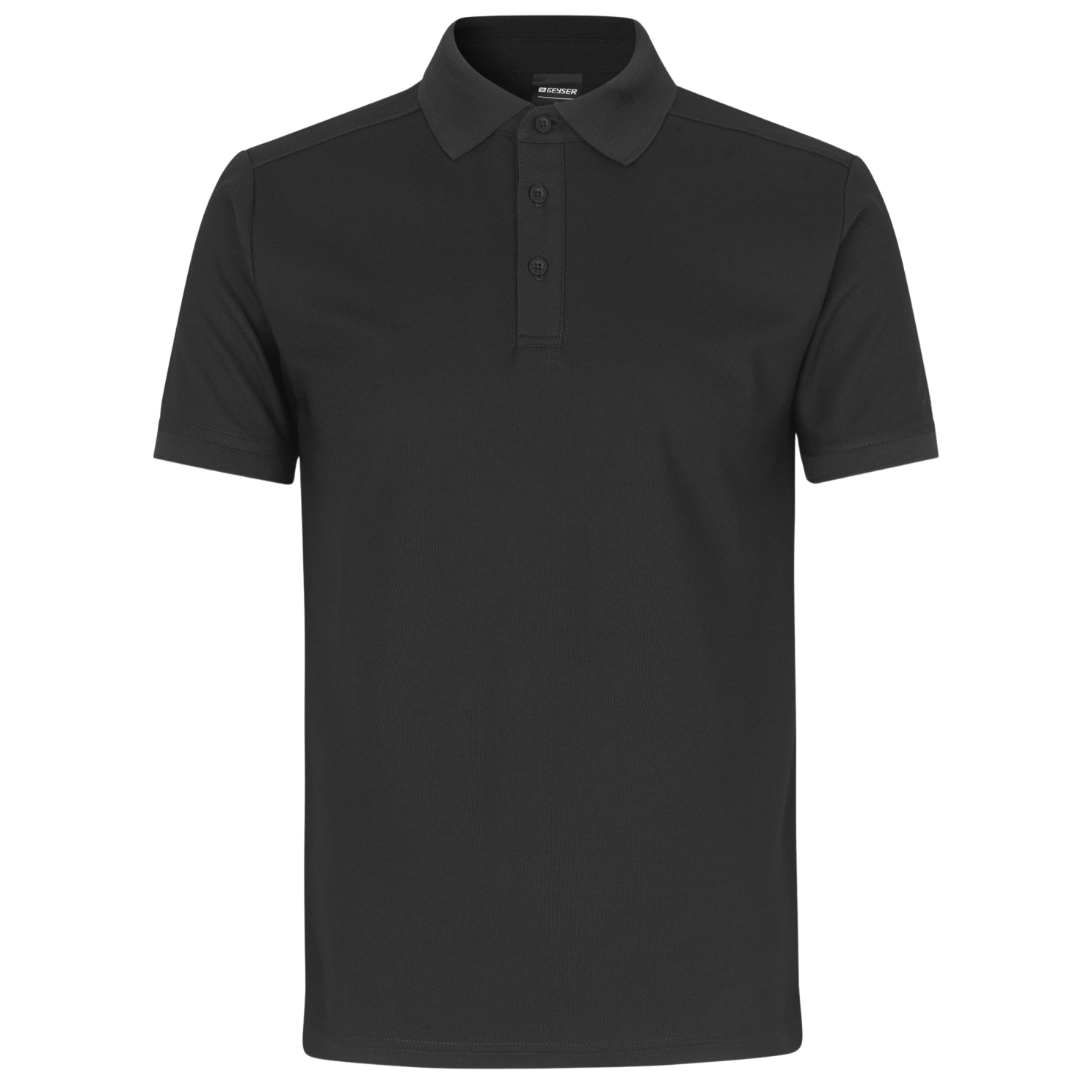 Geyser Herre Polo i Sort – Plus Size Tilbud!