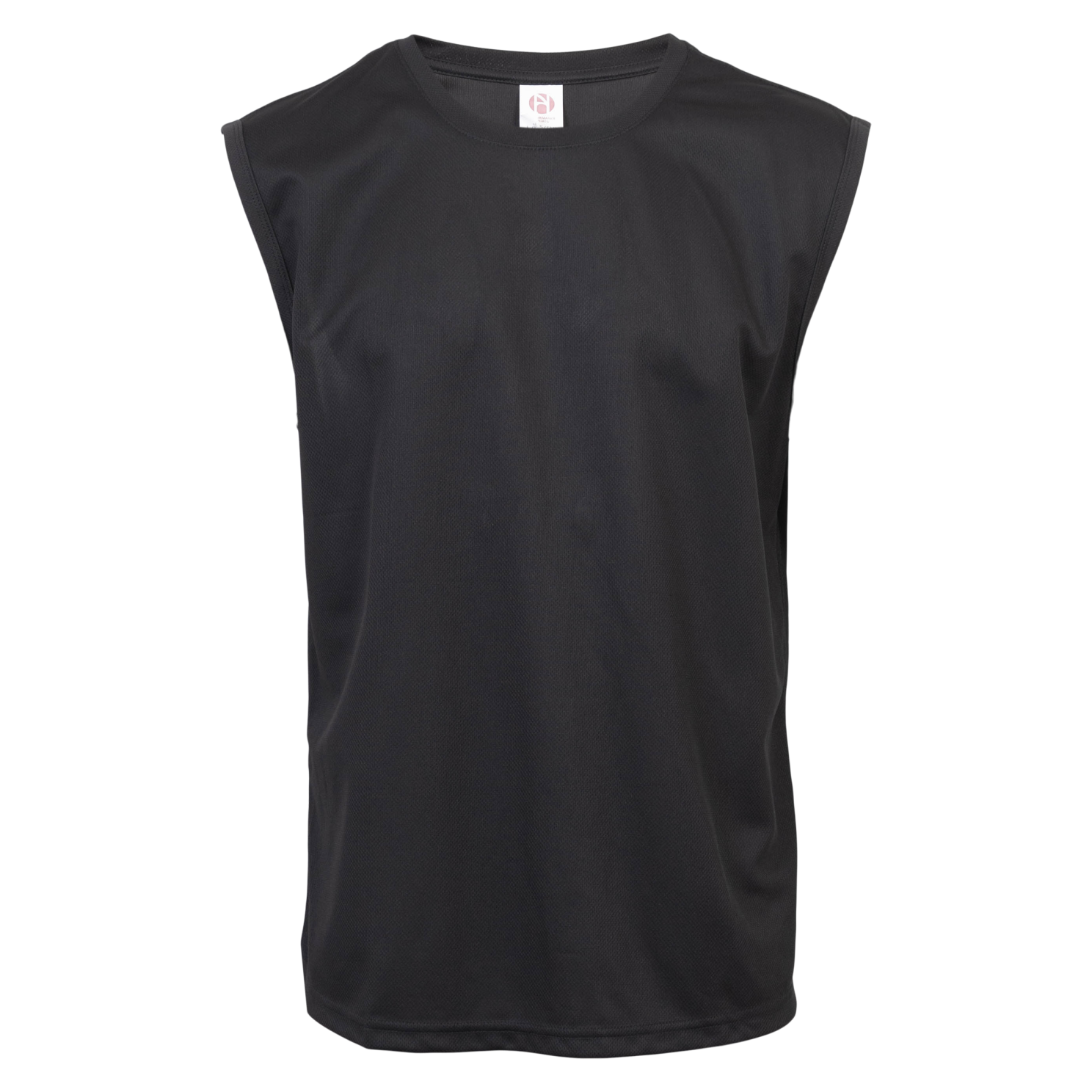 Herre Tanktop Black    i Store Plus Size Størrelser