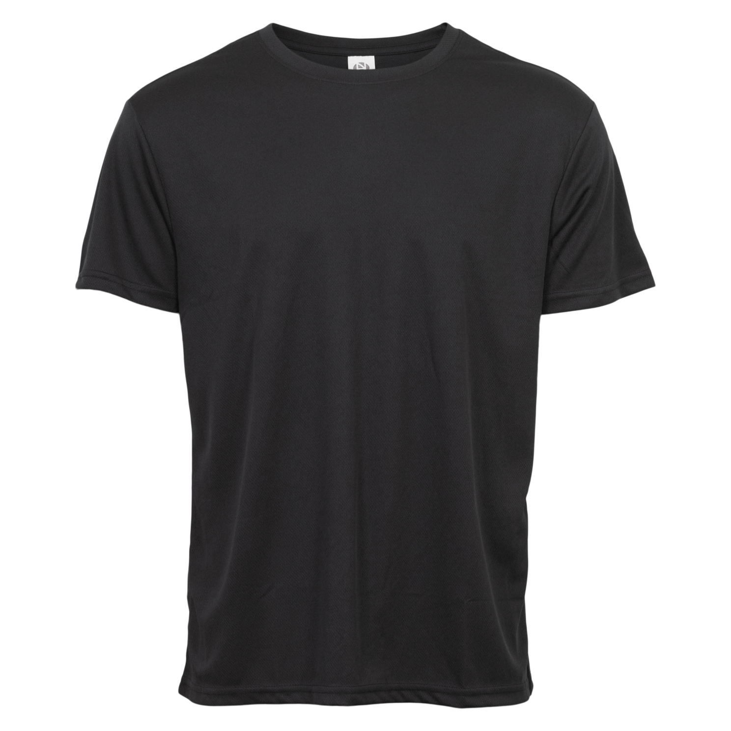 Herre Trænings  -shirt Black    i Store Plus Size Størrelser