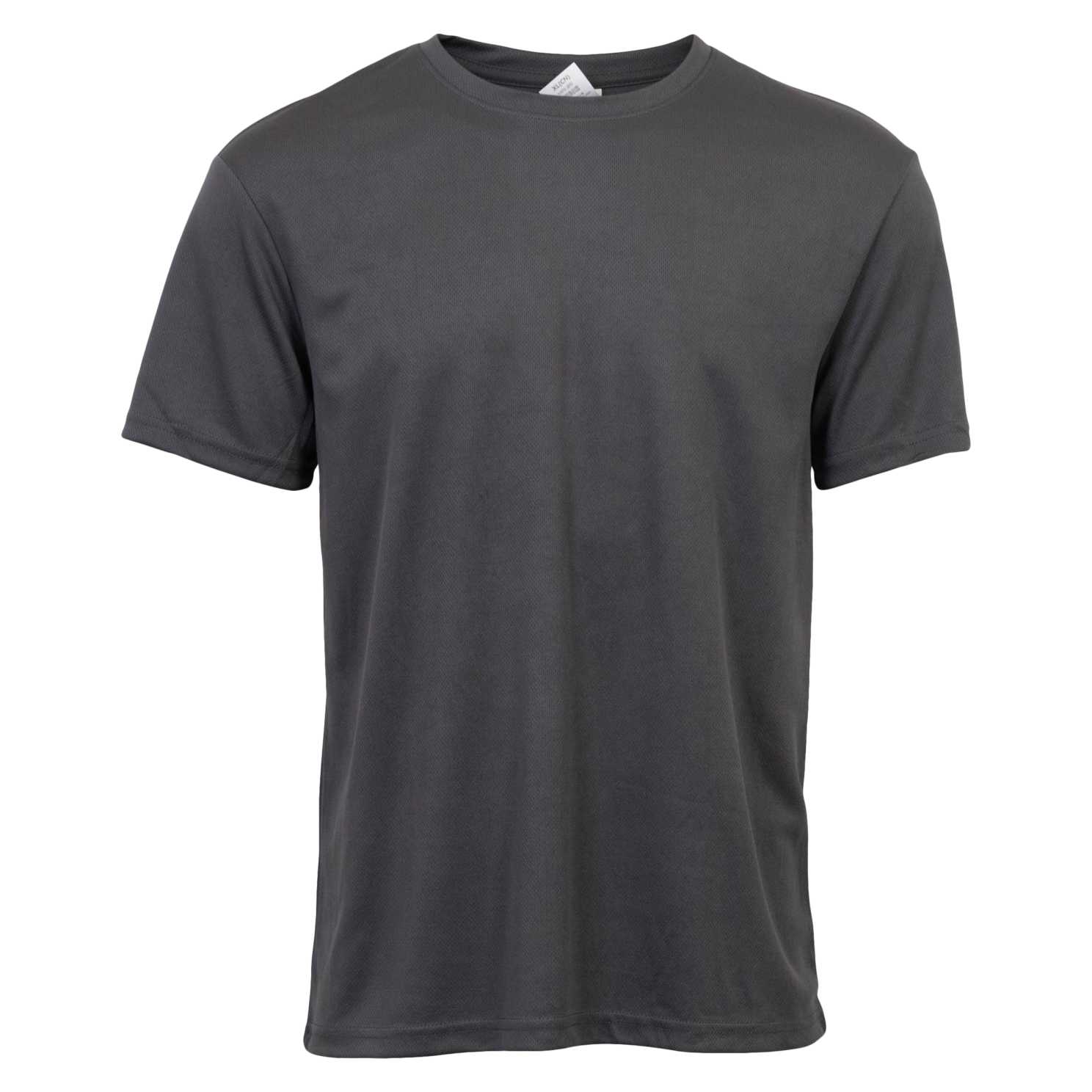 Herre Trænings  -shirt Dark Grey    i Store Plus Size Størrelser