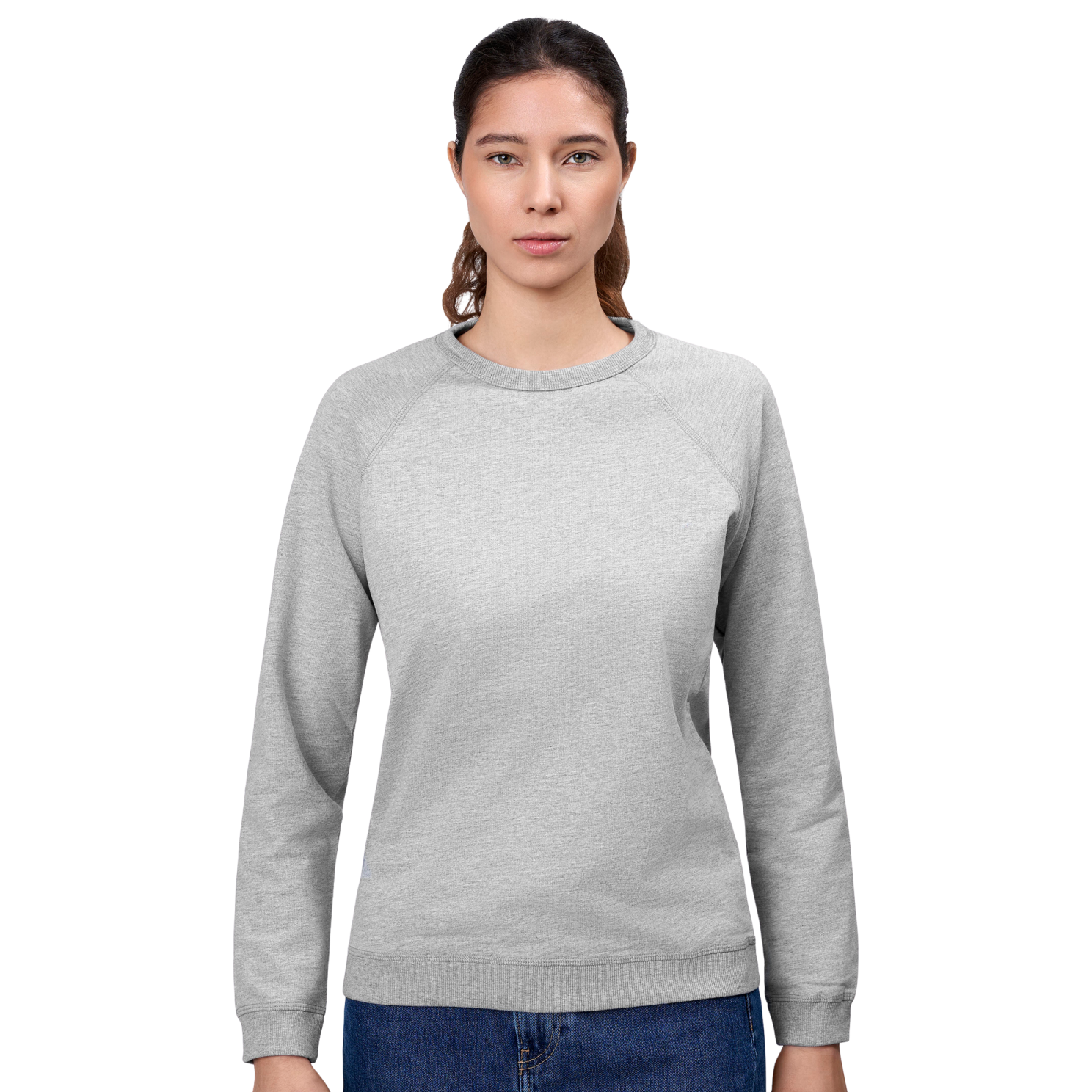 Core Plus Size Sweatshirt i Grå Melange – Fantastisk Tilbud!