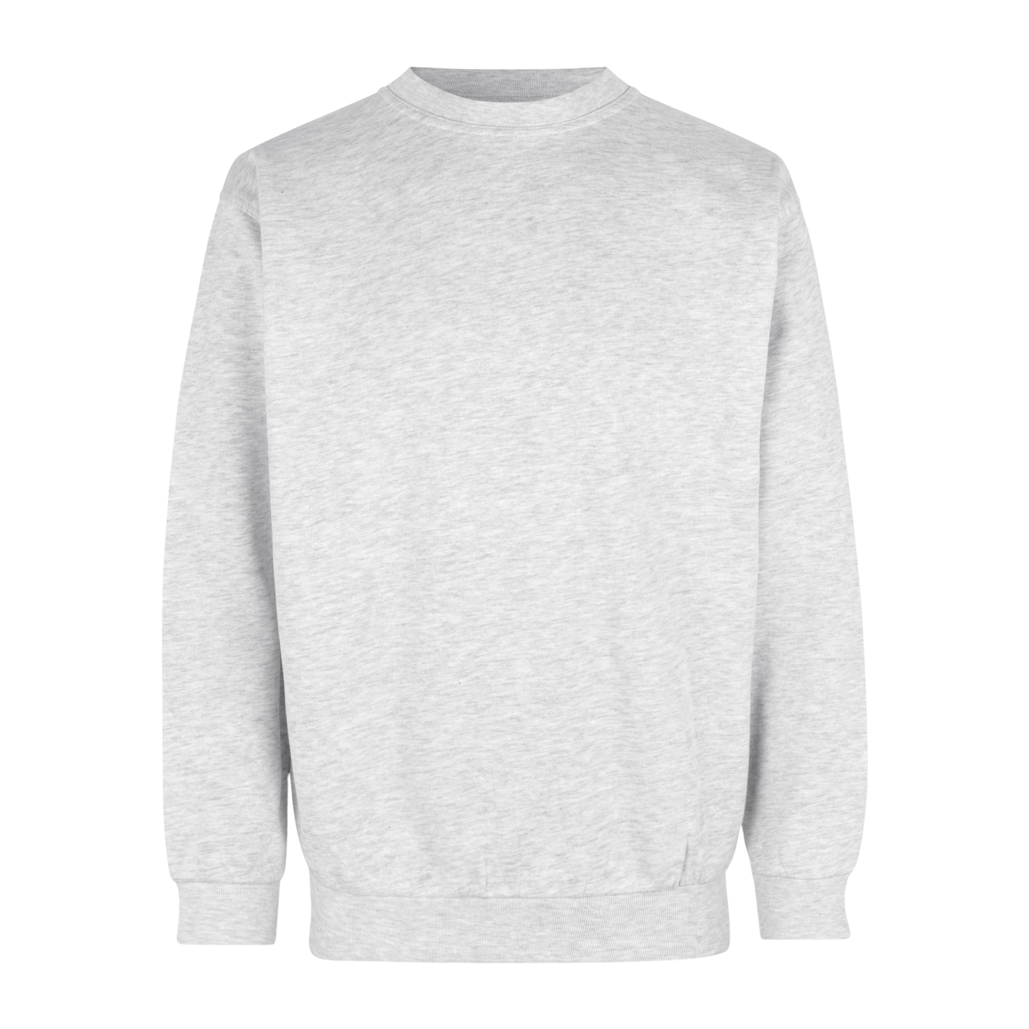 Stilfuld Sweatshirt til Mænd i Snow Melange – Plus Størrelser