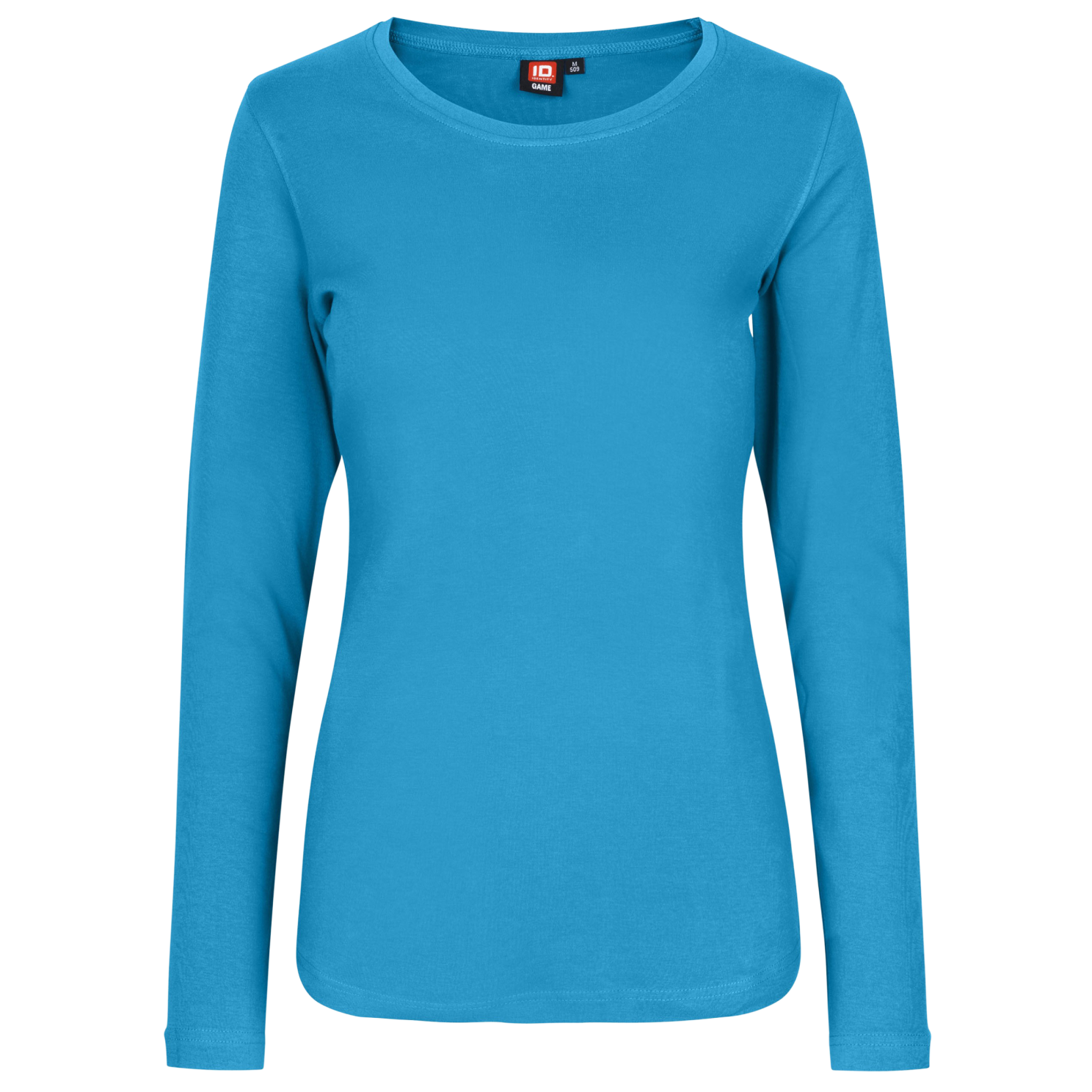 Elegant Turkis Langærmet T-shirt til Stilfulde Kvinder