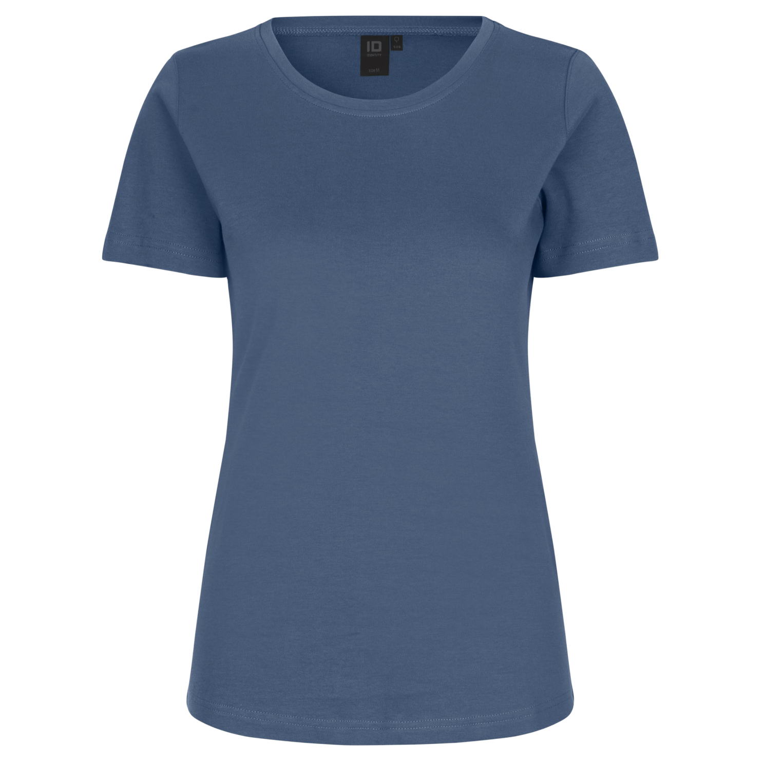 ID Interlock T-shirt til kvinder – Indigo – Plus Size Tilbud