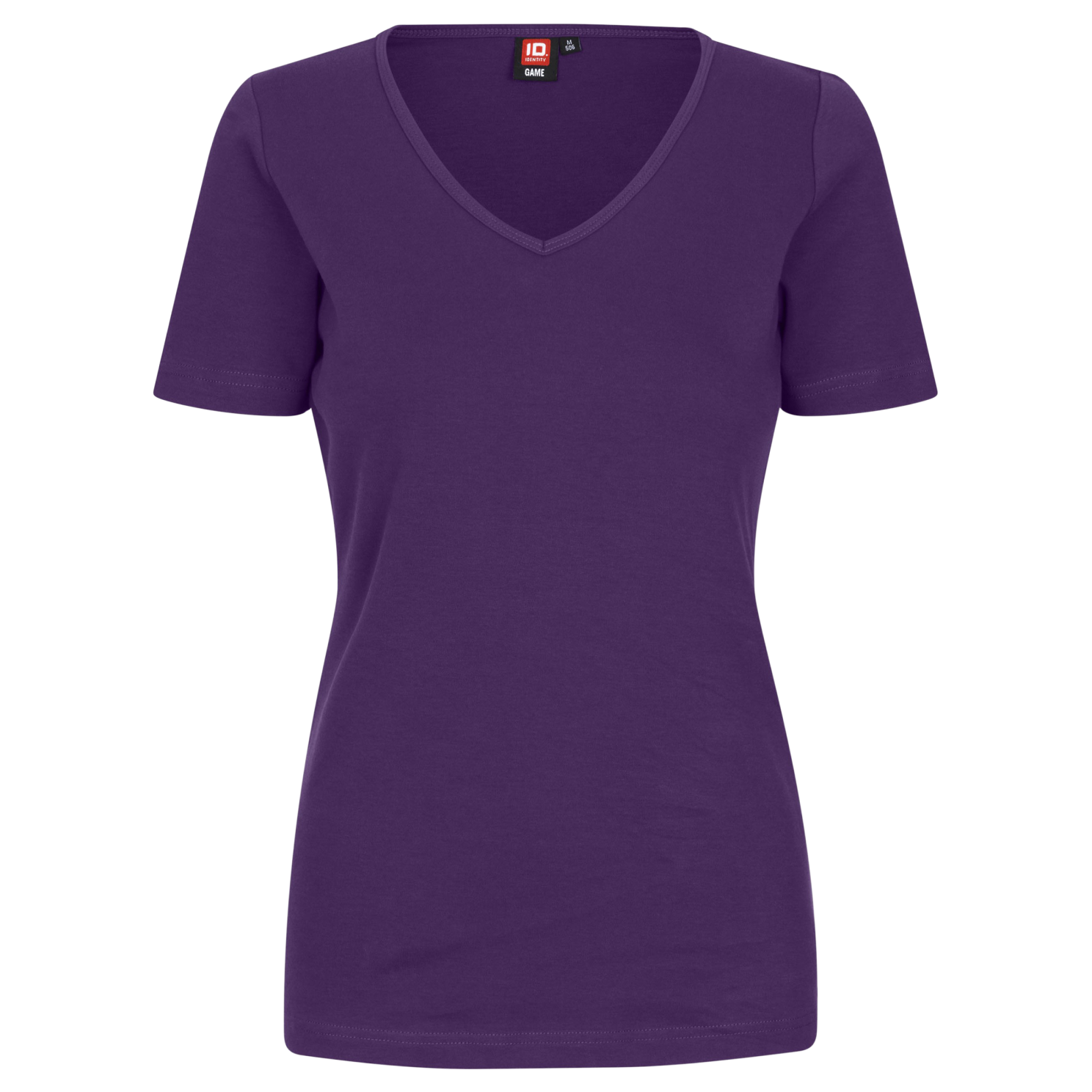 Essentiel Plus Size V-hals T-shirt til Damer – Lilac