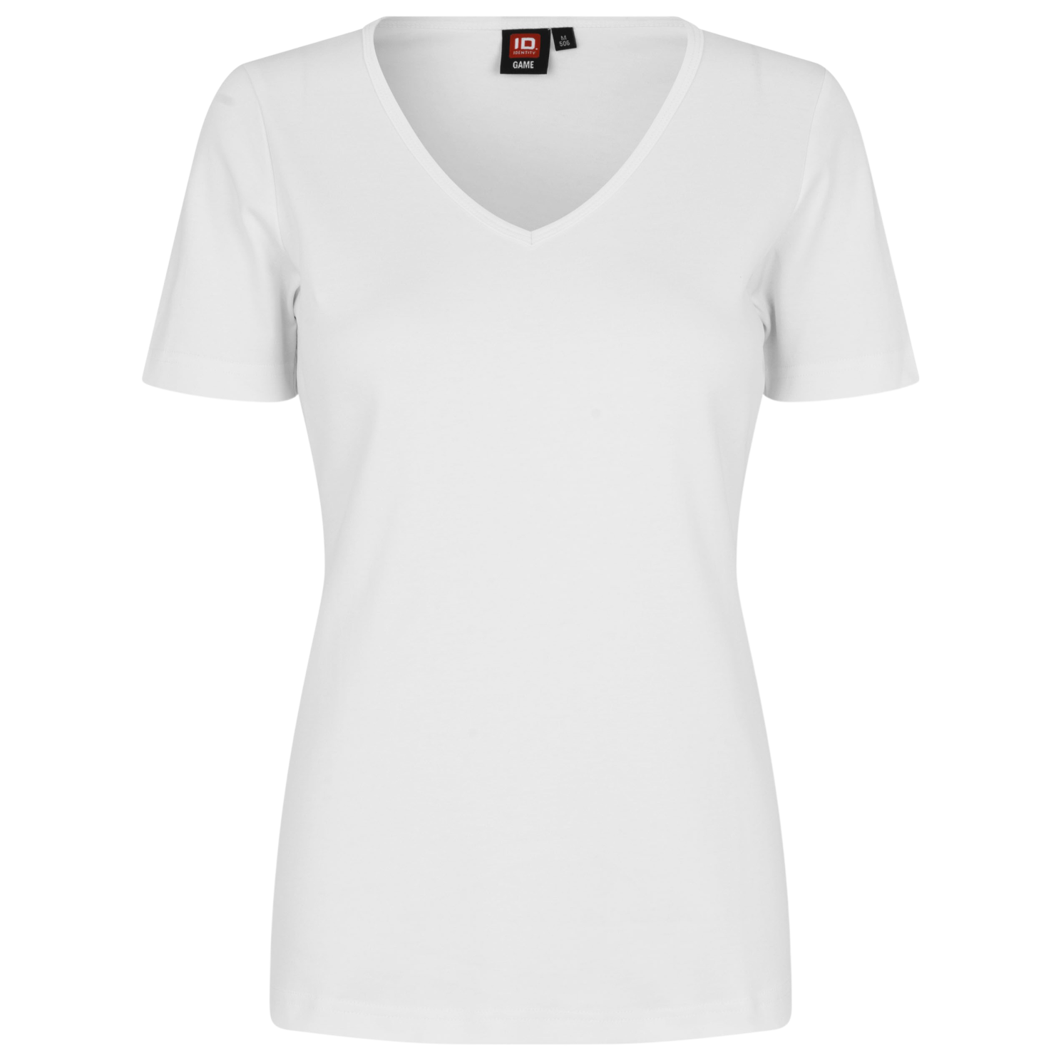 ID Interlock T-shirt til Dame – Hvid i Store Størrelser