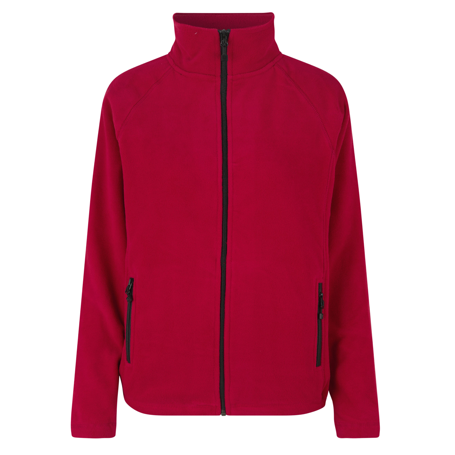 ID Microfleece Fleecejakke til Plus Size Kvinder – Rød