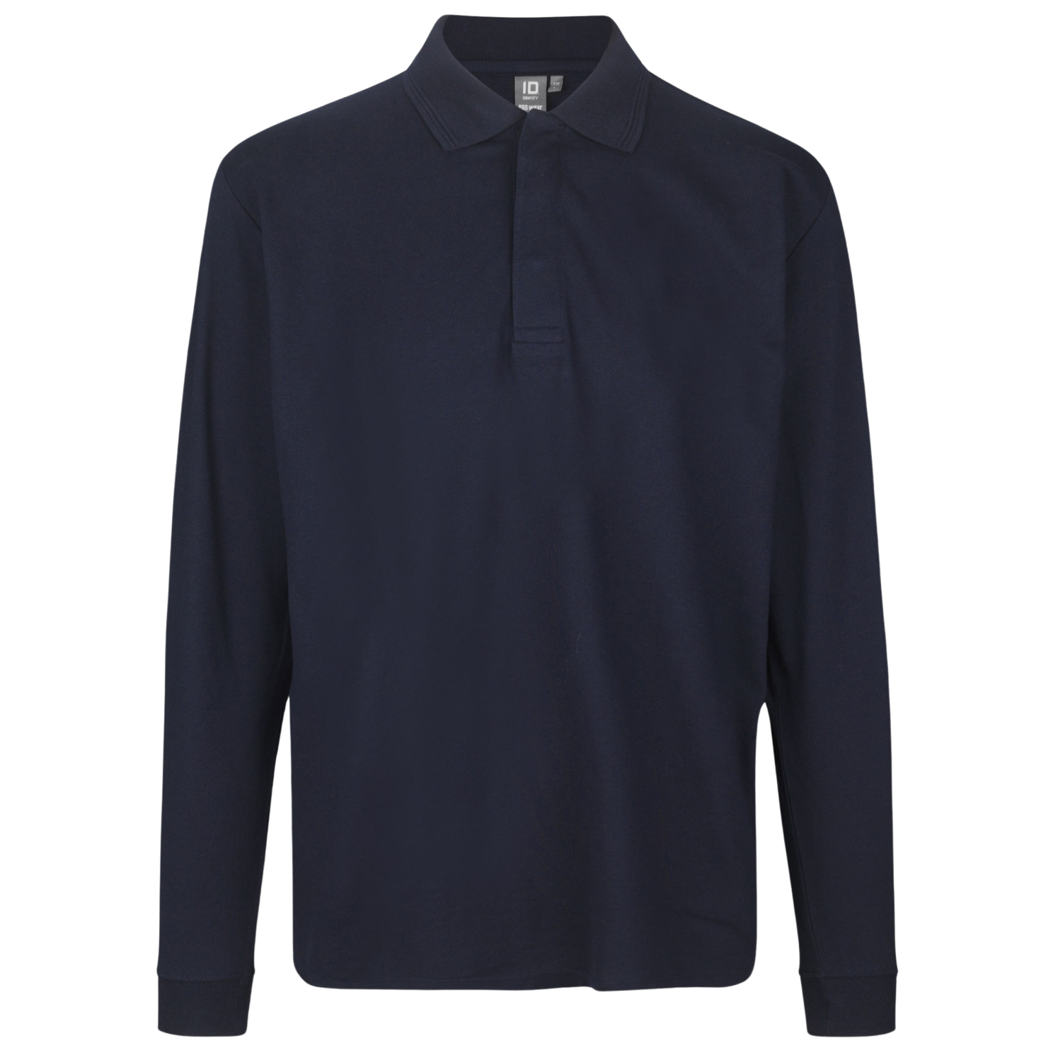 Langærmet Navy Polo til Mænd - Stil og Komfort Tilbud!