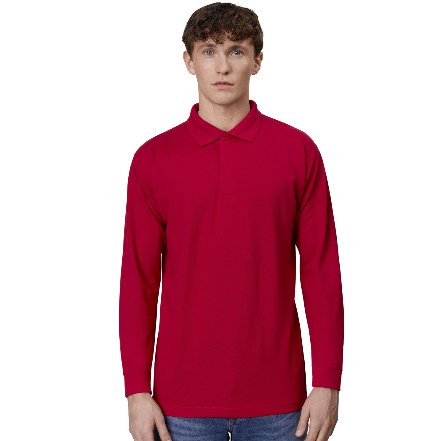 ID Pro Wear Herre Polo i Rød – Plus Størrelser Tilbud!