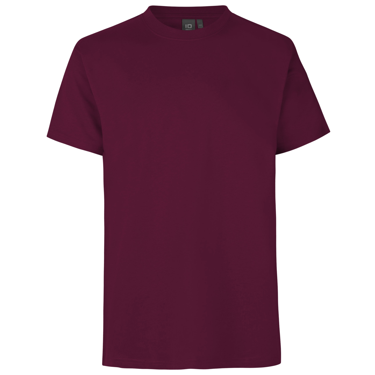 ID Pro Wear Herre T-shirt i Bordeaux – Komfort til Plus Size