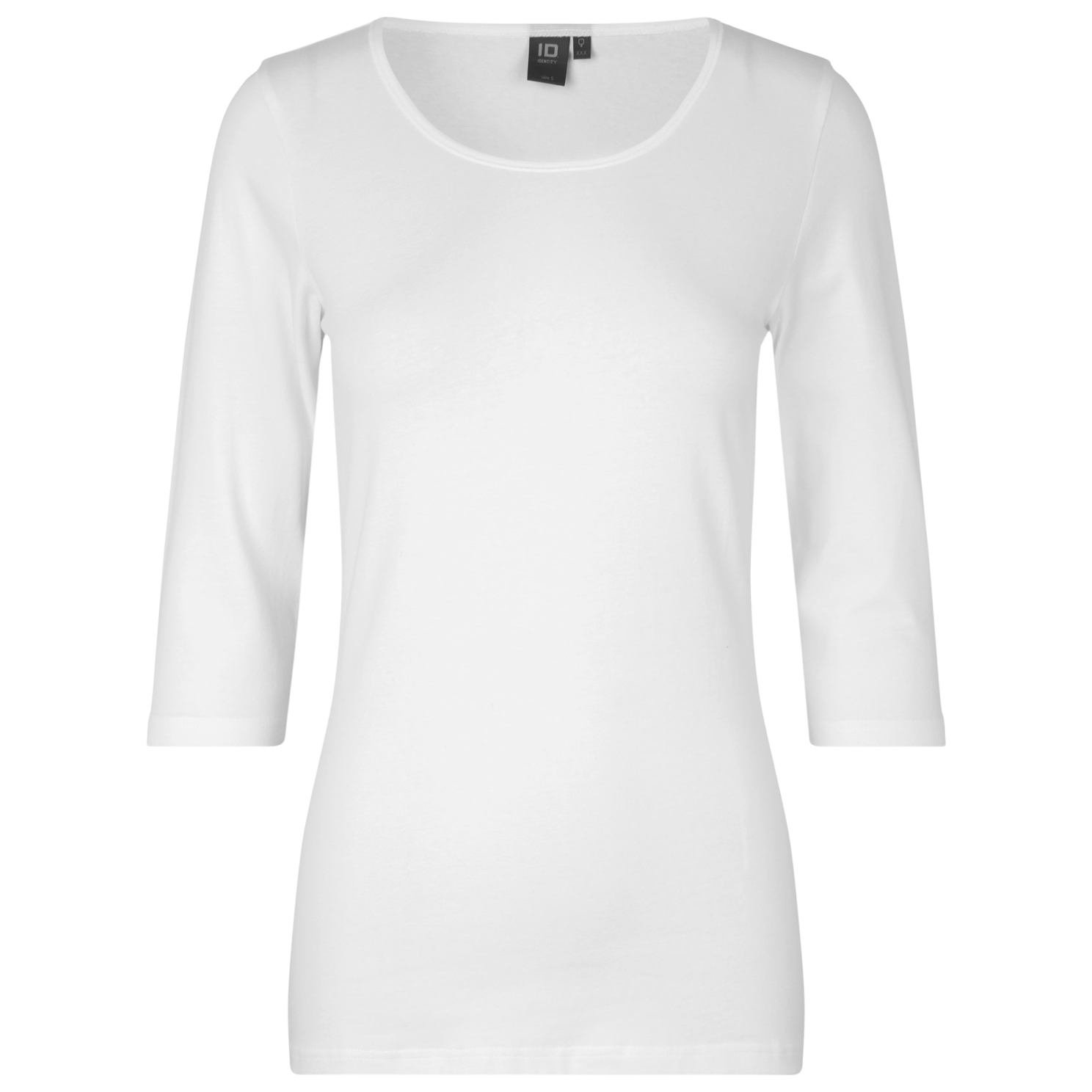 Strækbar Hvid Plus Size Trøje – Fantastisk Tilbud!