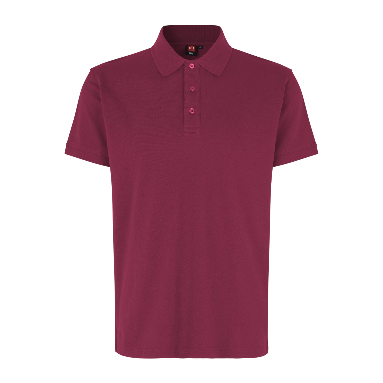 Klassisk Cerise Stretch Polo til Herre – Plus Size Udsalg!