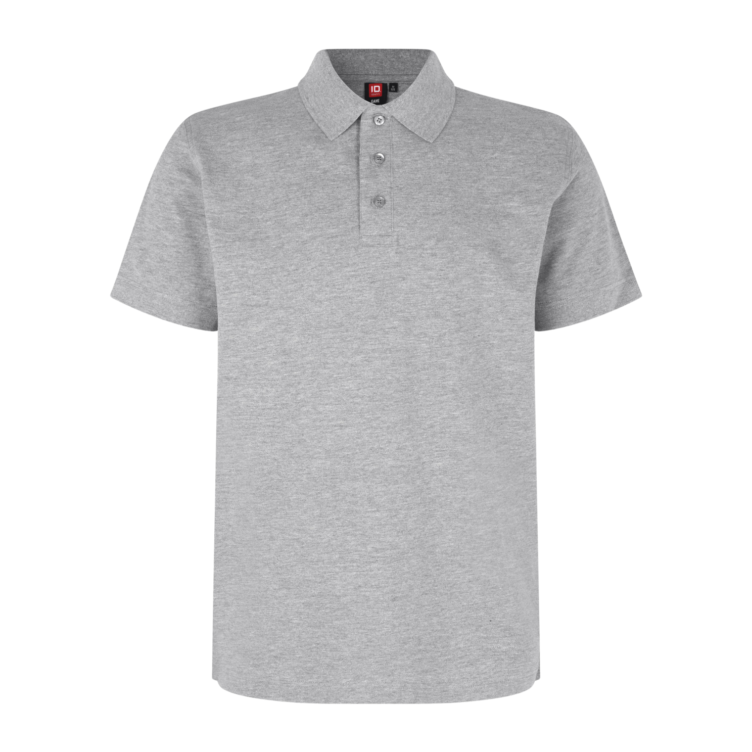 Elegant Grå Melange Stretch Polo til Herre - Stilfuld Komfort