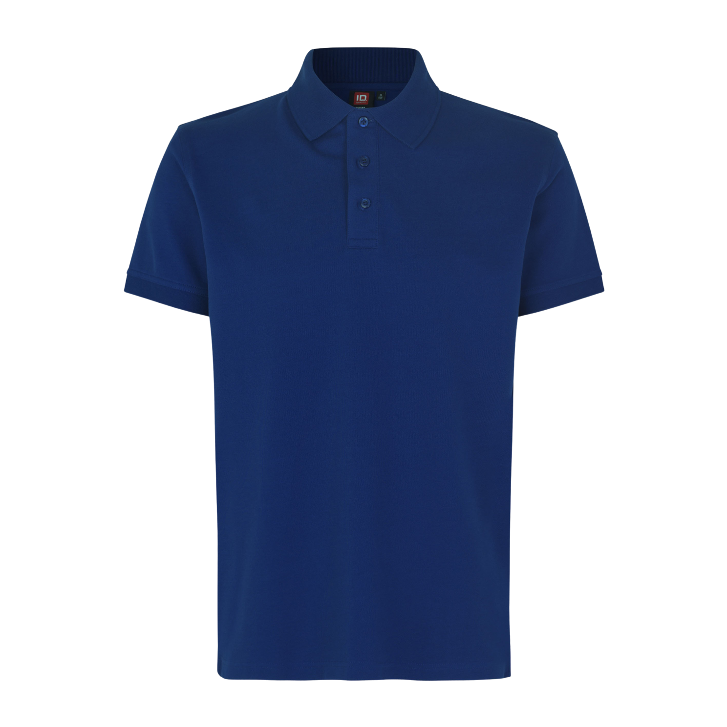 ID Stretch Plus Size Herre Polo - Royal Blue Tilbud!