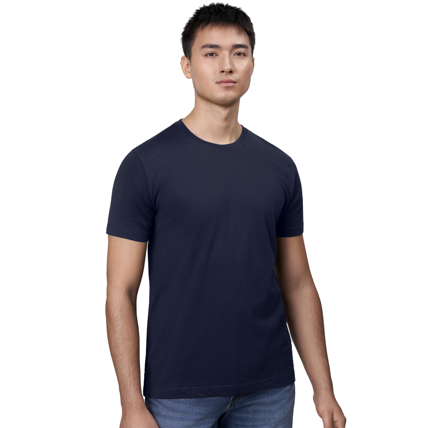 ID T-Time Navy T-shirt til Herre – Plus Size Tilbud!