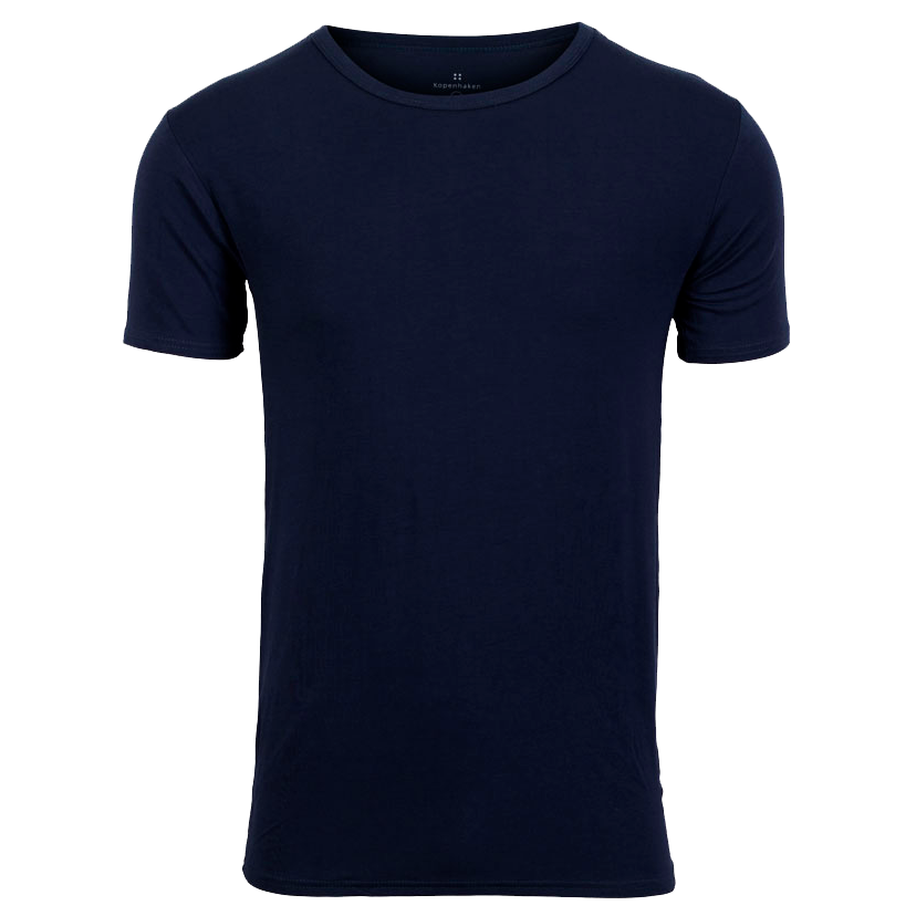 Kopenhaken Bertram Herre T-shirt i Bambus - Navy Udsalg!