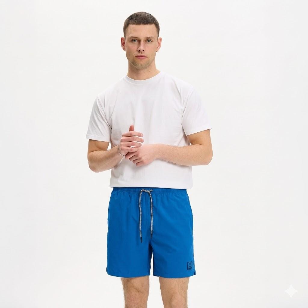 Kopenhaken Herre Badebukser French Blue   i Store Plus Size Størrelser