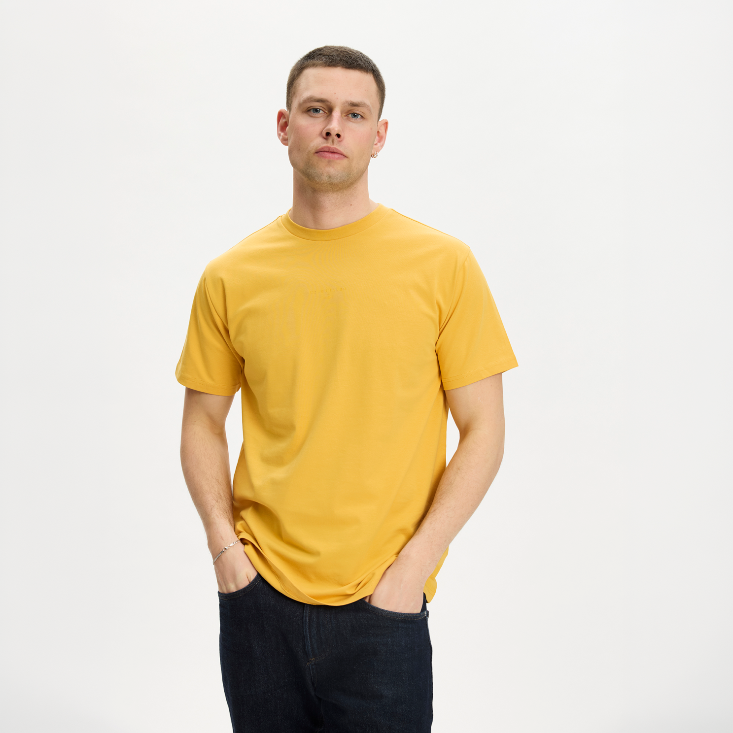 Kopenhaken Herre  -shirt Honey Gold   i Store Plus Size Størrelser