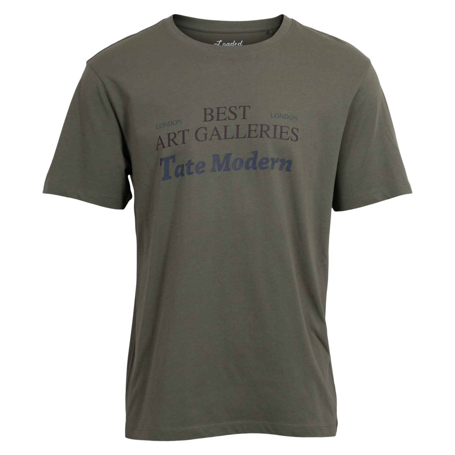 Loaded Ass Herre  -shirt P3 Deep Lichen Green   i Store Plus Size Størrelser
