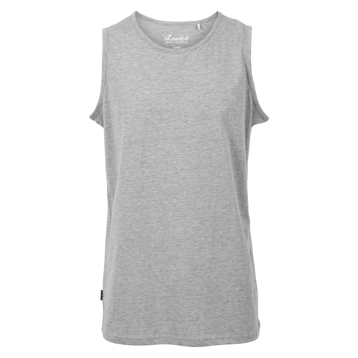 Loaded Belfast Herre Tanktop – Lys Grå Plus Size Tilbud