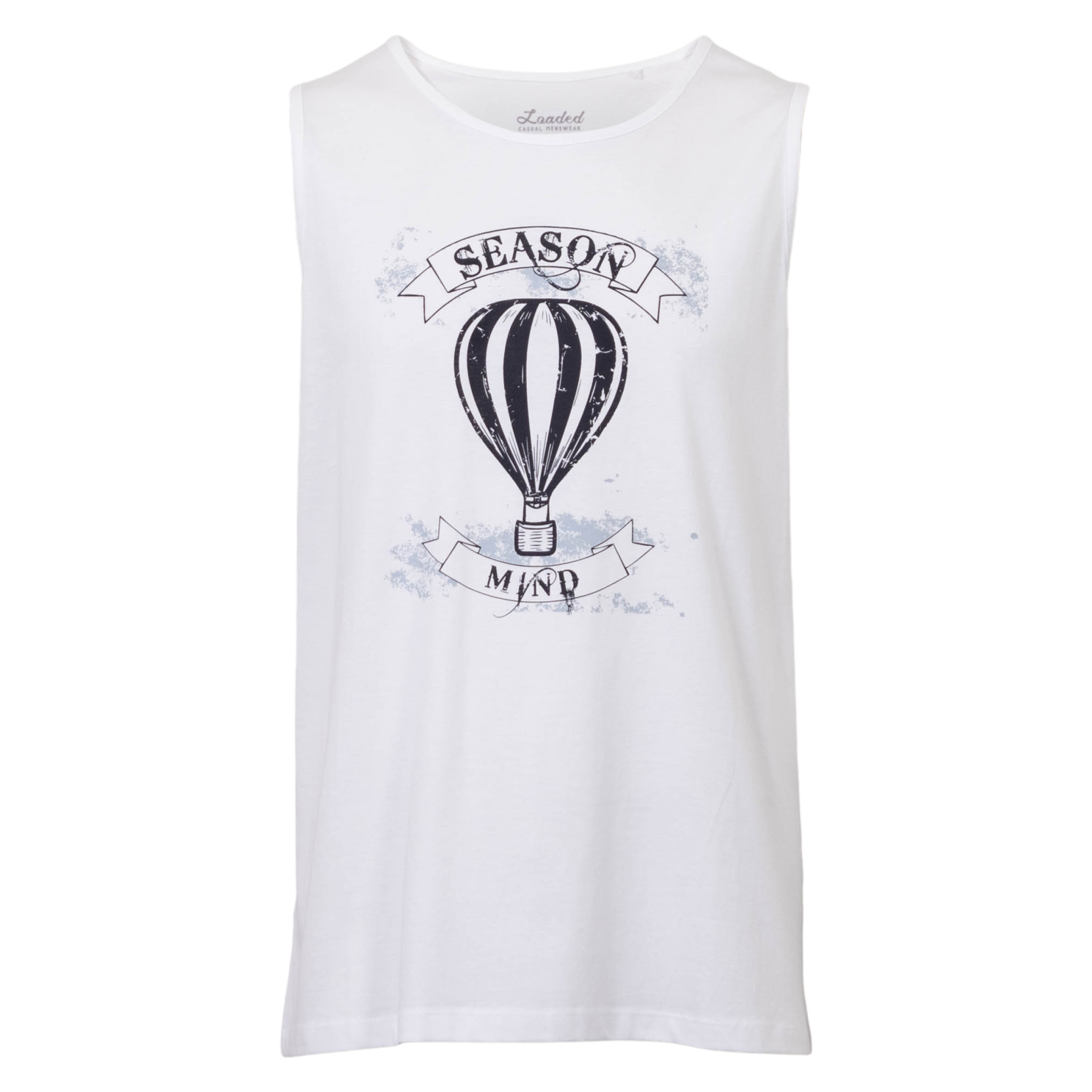 Loaded Herre Tanktop P7 Brigth White    i Store Plus Size Størrelser
