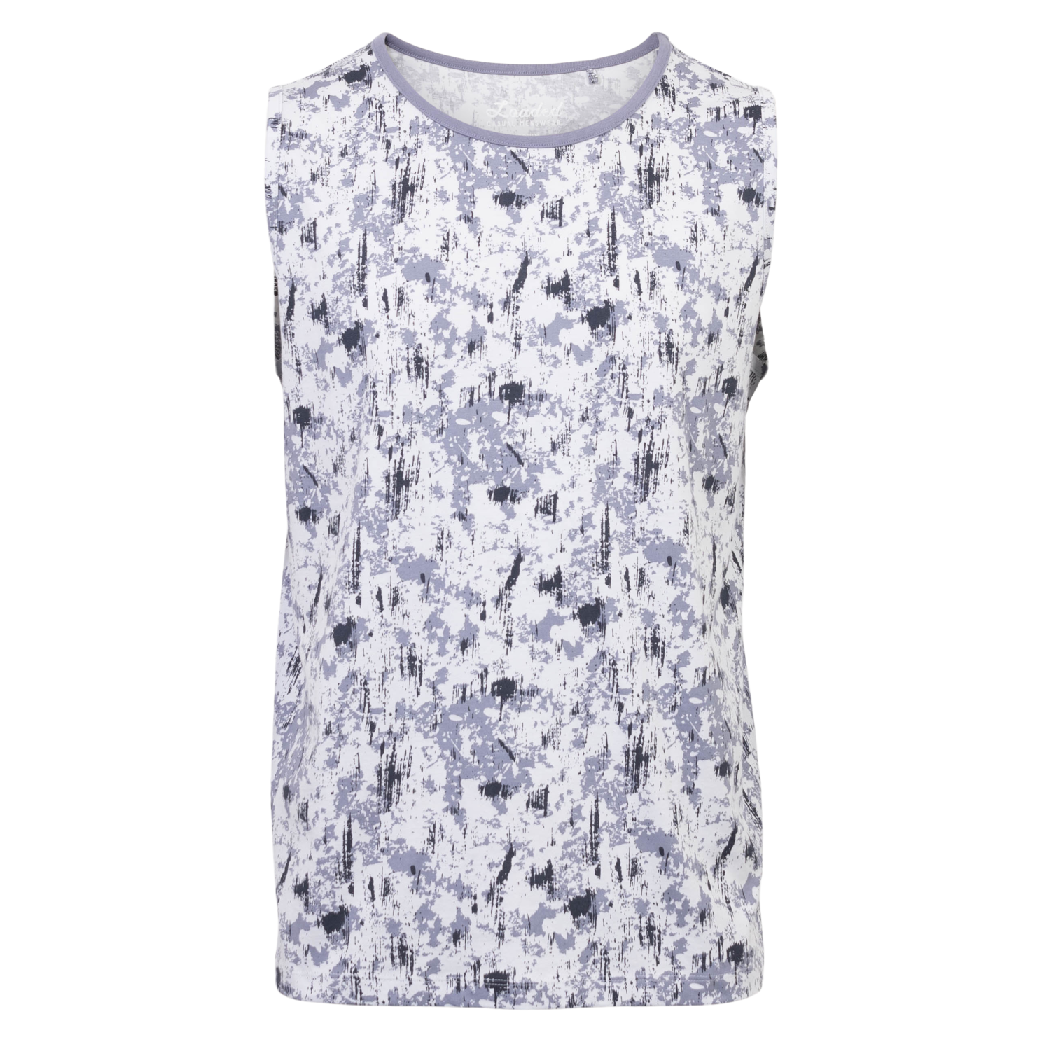 Stilfuld Blå Camouflage Tanktop til Plus Size Mænd