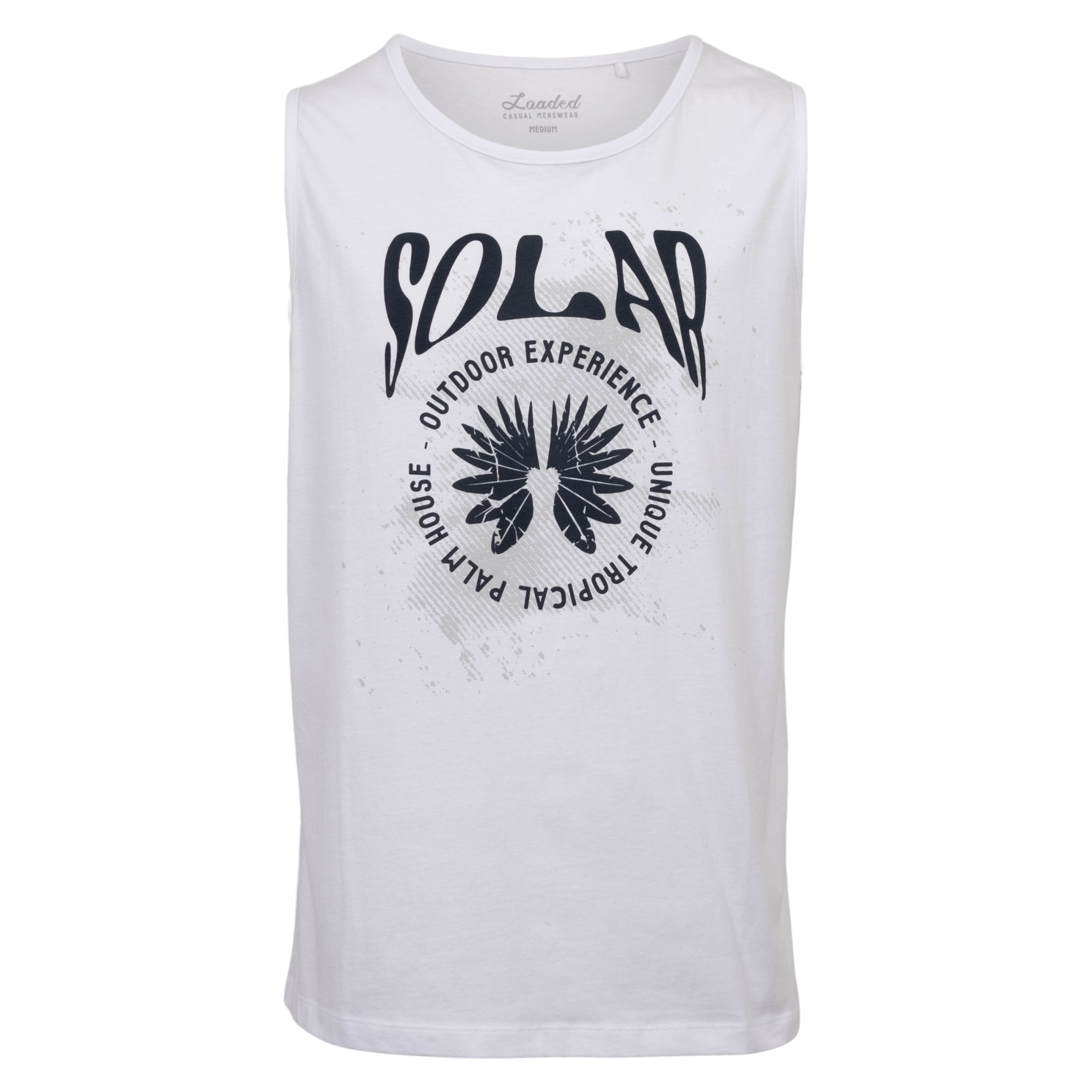 Loaded Lmplusass Herre Tanktop i Hvid – Plus Size Tilbud