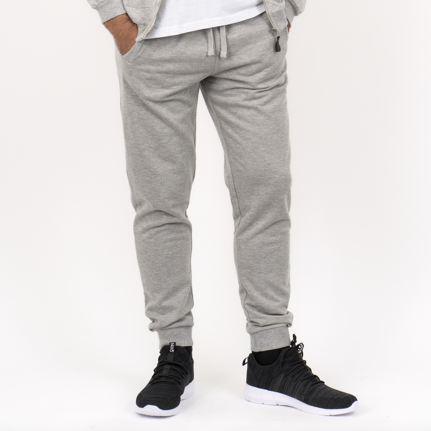 Loaded Nevada Herre Sweatpants – Lys Grå Melange Udsalg!