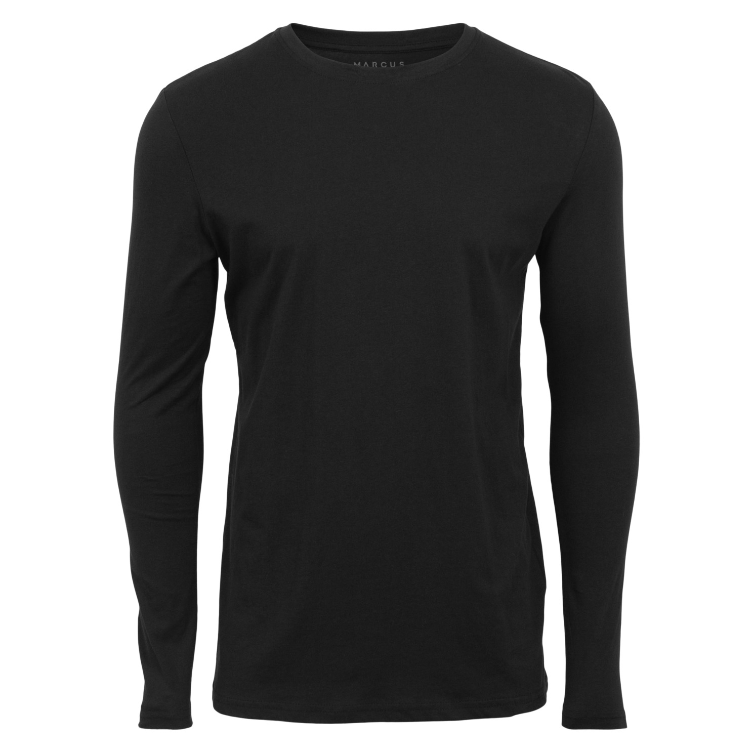 Marcus Roxy Herre Langærmet  -shirt Black   i Store Plus Size Størrelser