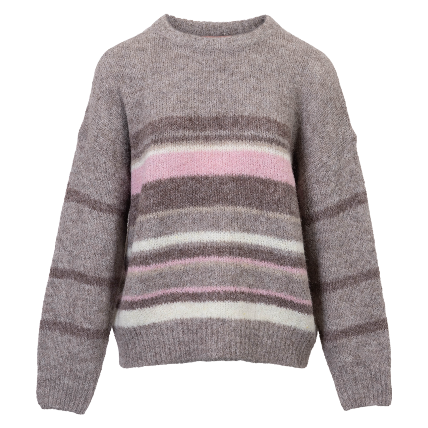 Nordic Project 18 Lilula Dame Striktrøje Savannah Tan   i Store Plus Size Størrelser