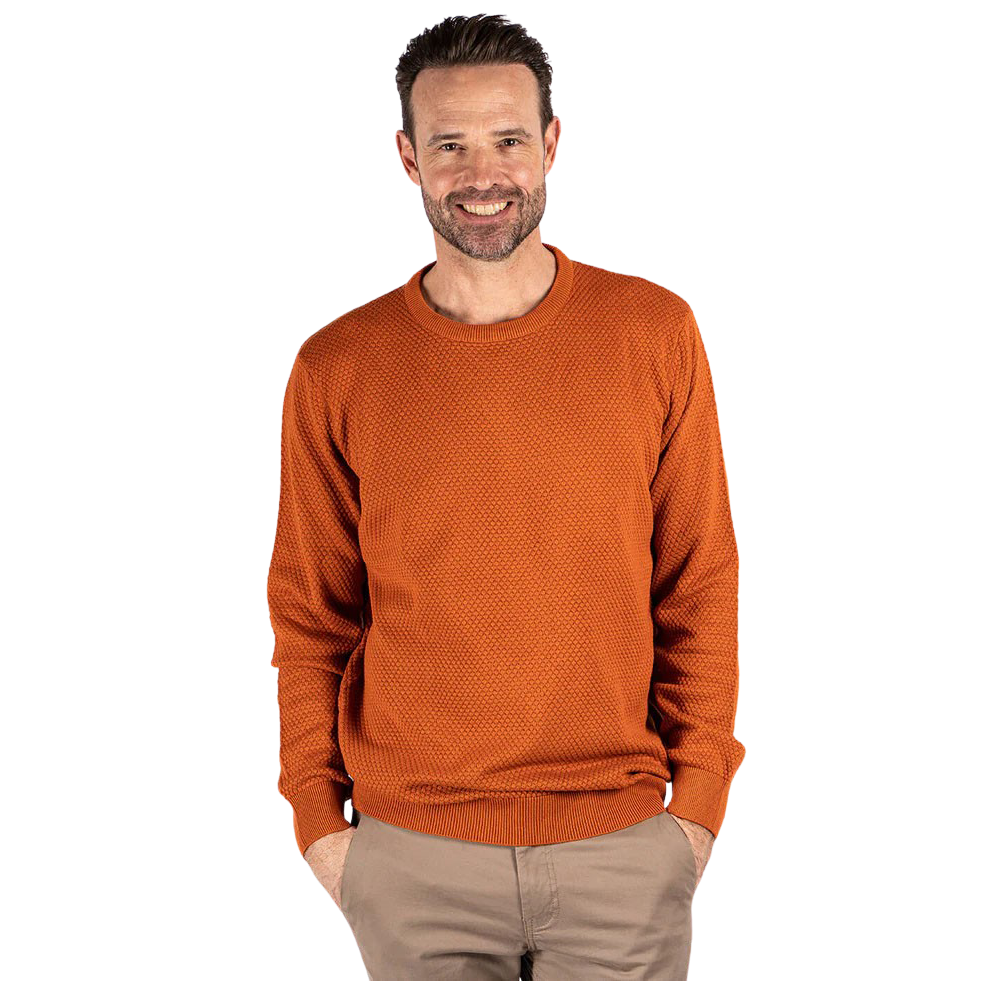 Pre End Howard Herre Striktrøje – Guld Orange Tilbud!