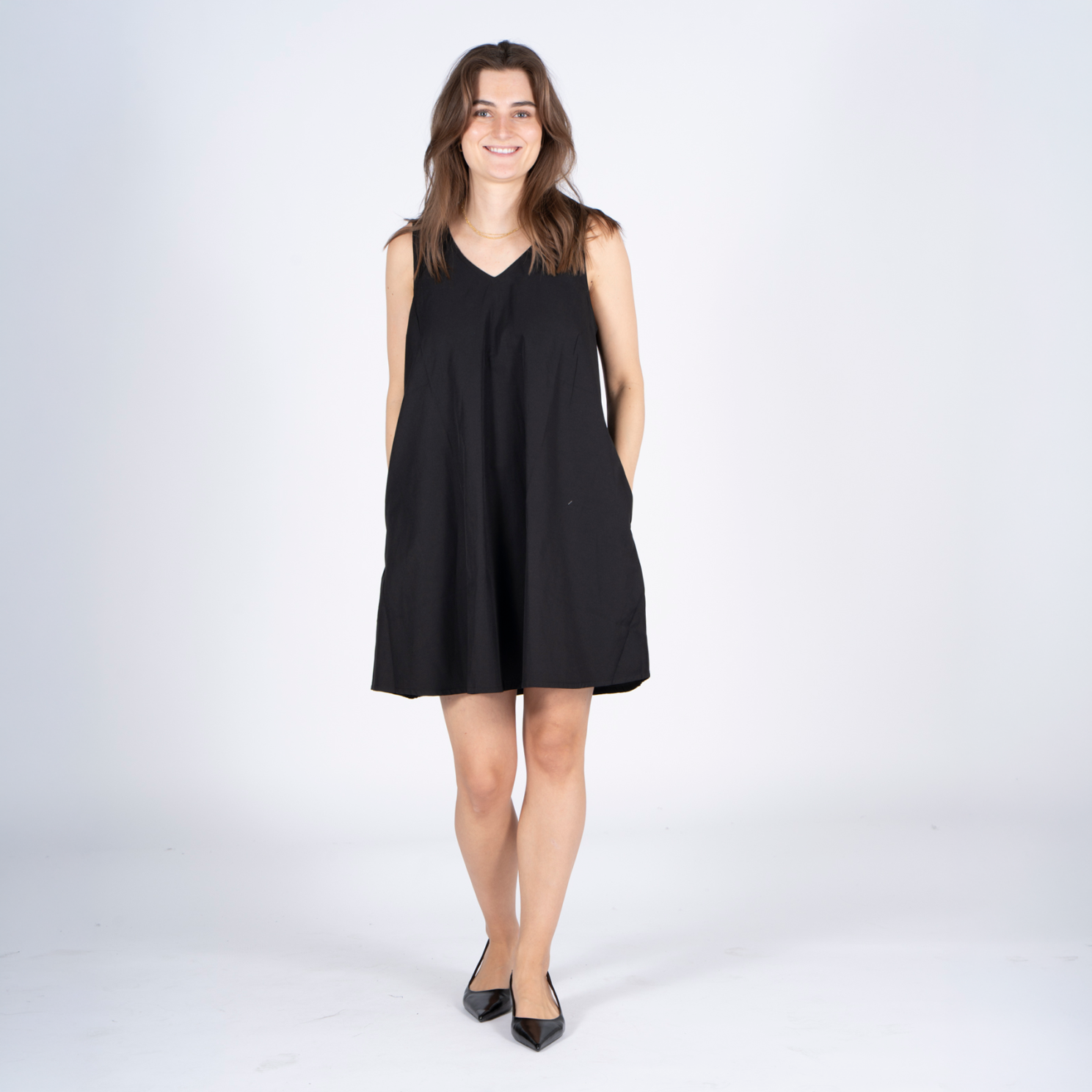 Sasia Dame Kjole Black Beauty   i Store Plus Size Størrelser