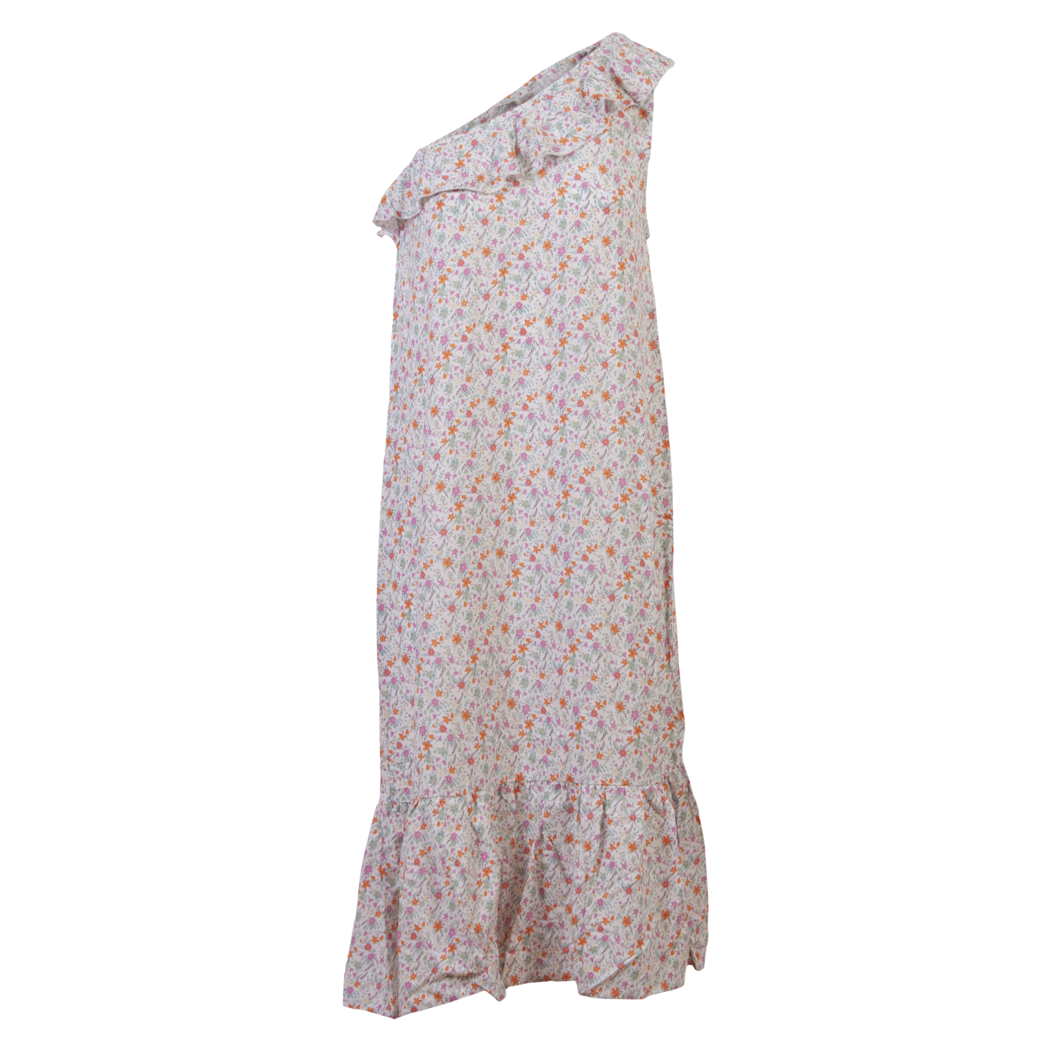 Elegant Plus Size Kjole med Blomsterprint – Wild Orchid