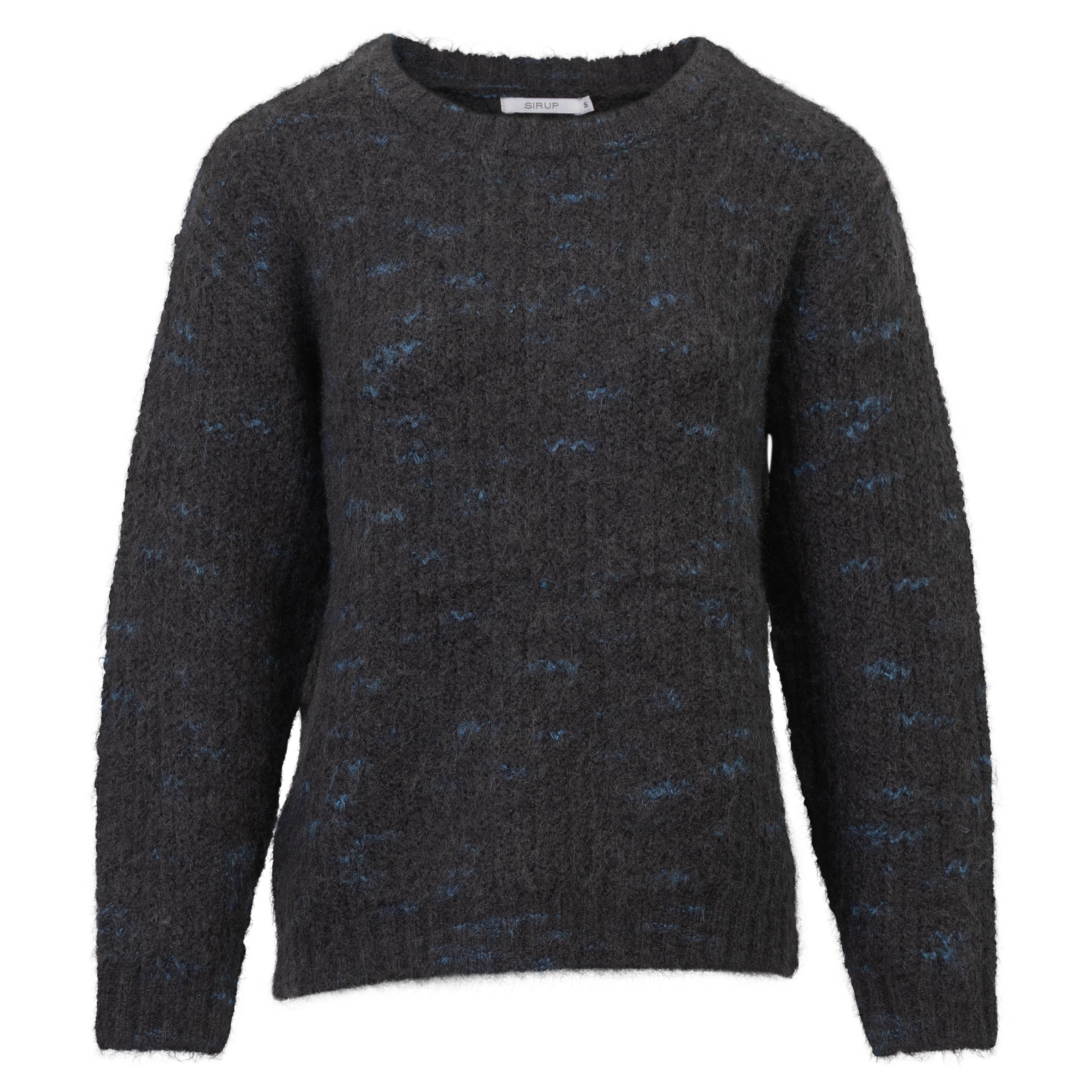 Stilfuld Plus Size Striktrøje i Medieval Blue til Dame
